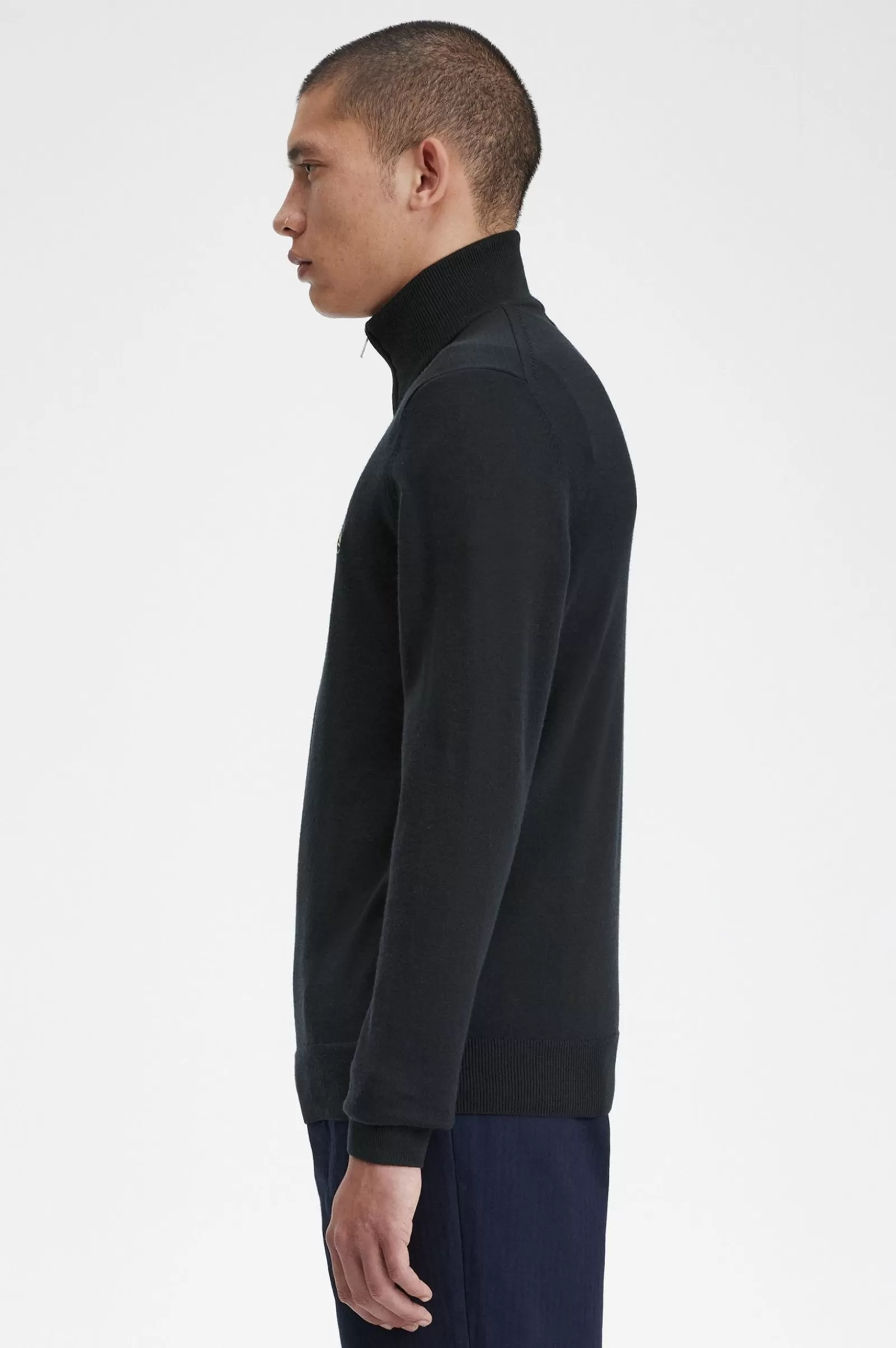 MULHER Fred Perry Camisola Com Meio Fecho De Correr Clássica