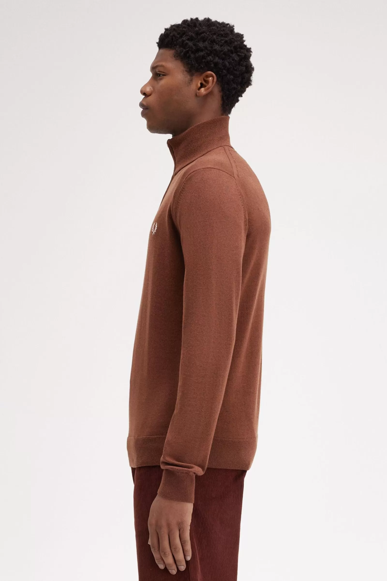 MULHER Fred Perry Camisola Com Meio Fecho De Correr Clássica