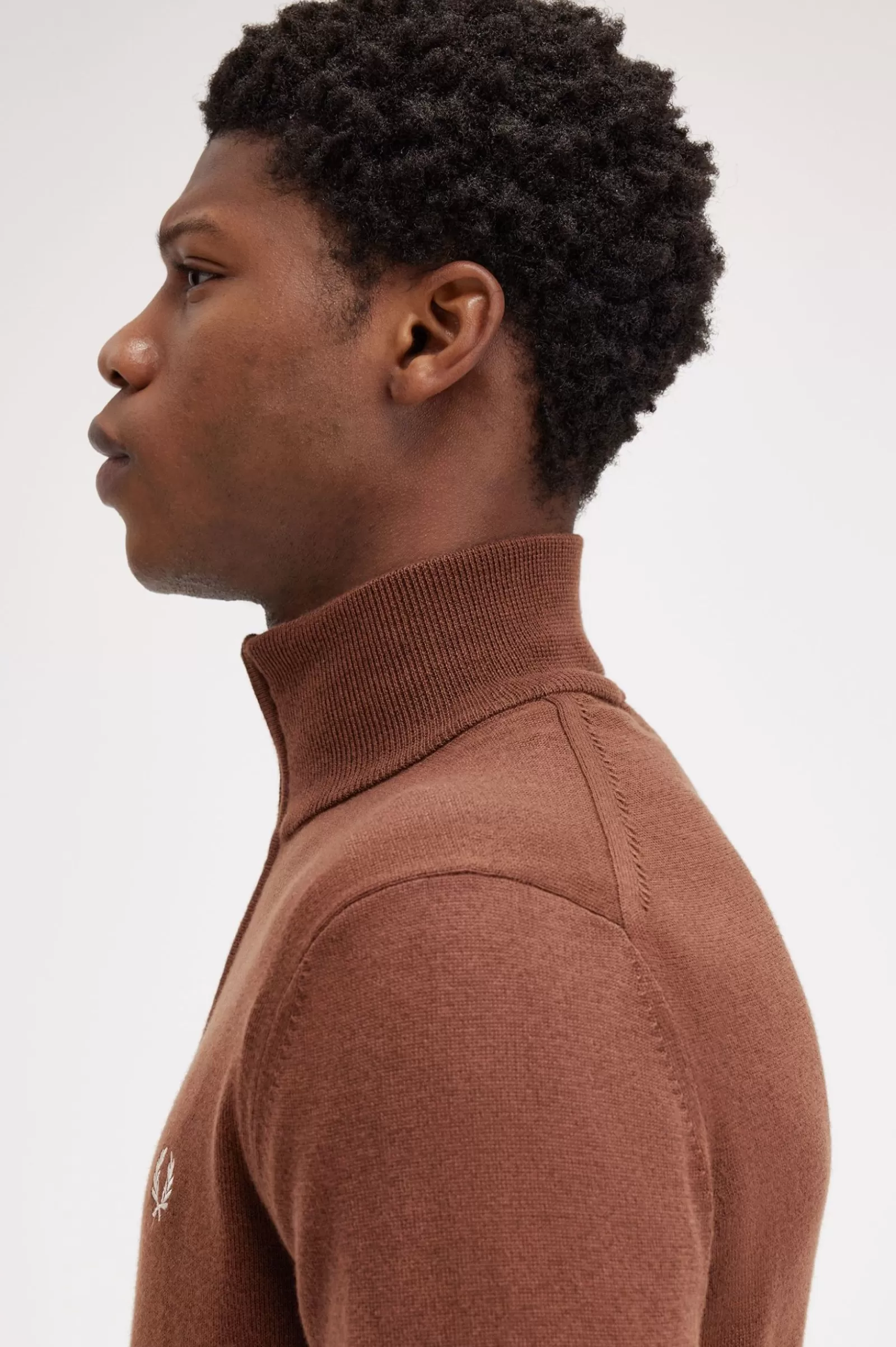 MULHER Fred Perry Camisola Com Meio Fecho De Correr Clássica