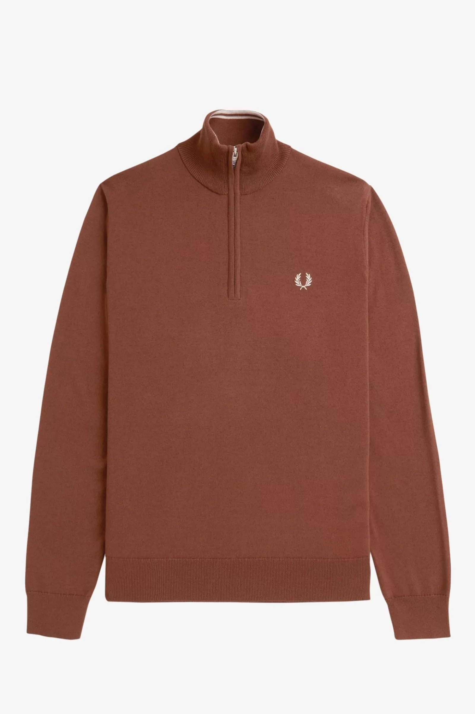 MULHER Fred Perry Camisola Com Meio Fecho De Correr Clássica