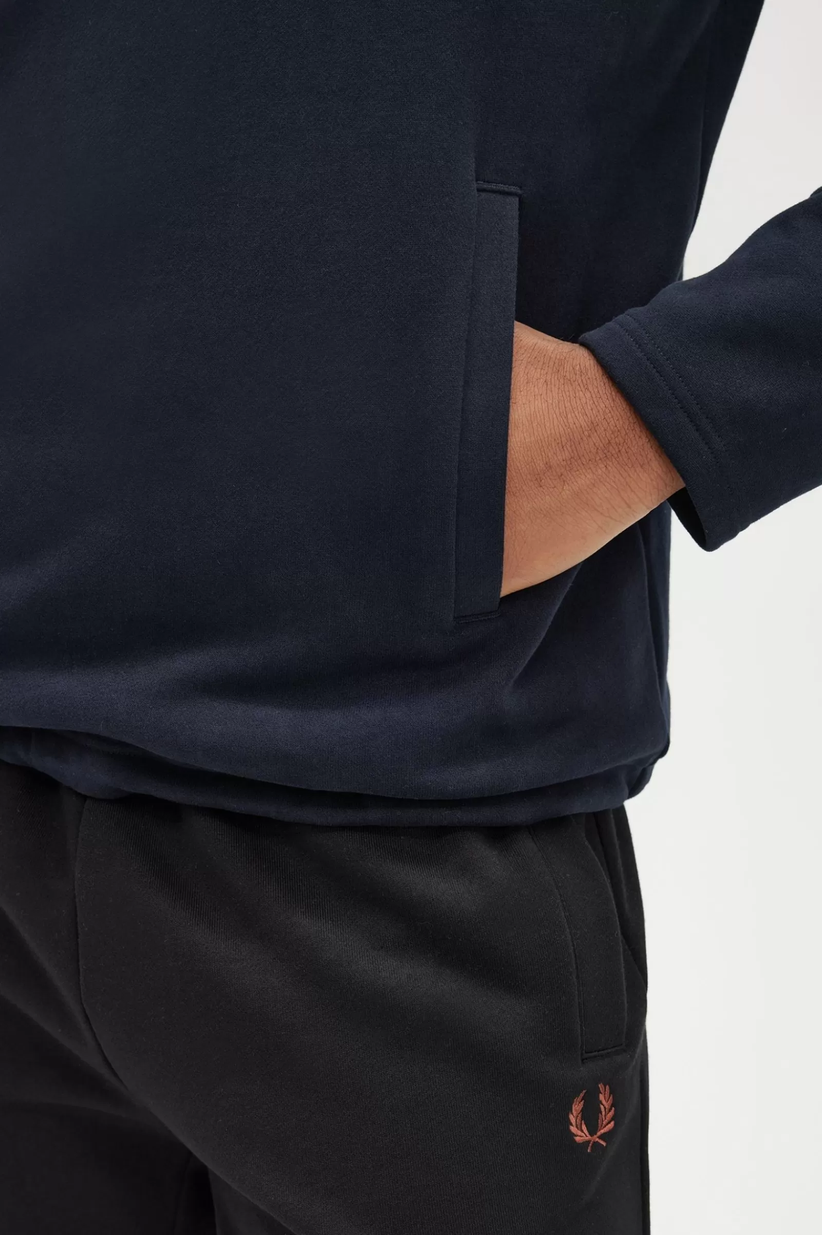 MULHER Fred Perry Camisola De Corte Largo Com Meio Fecho De Correr