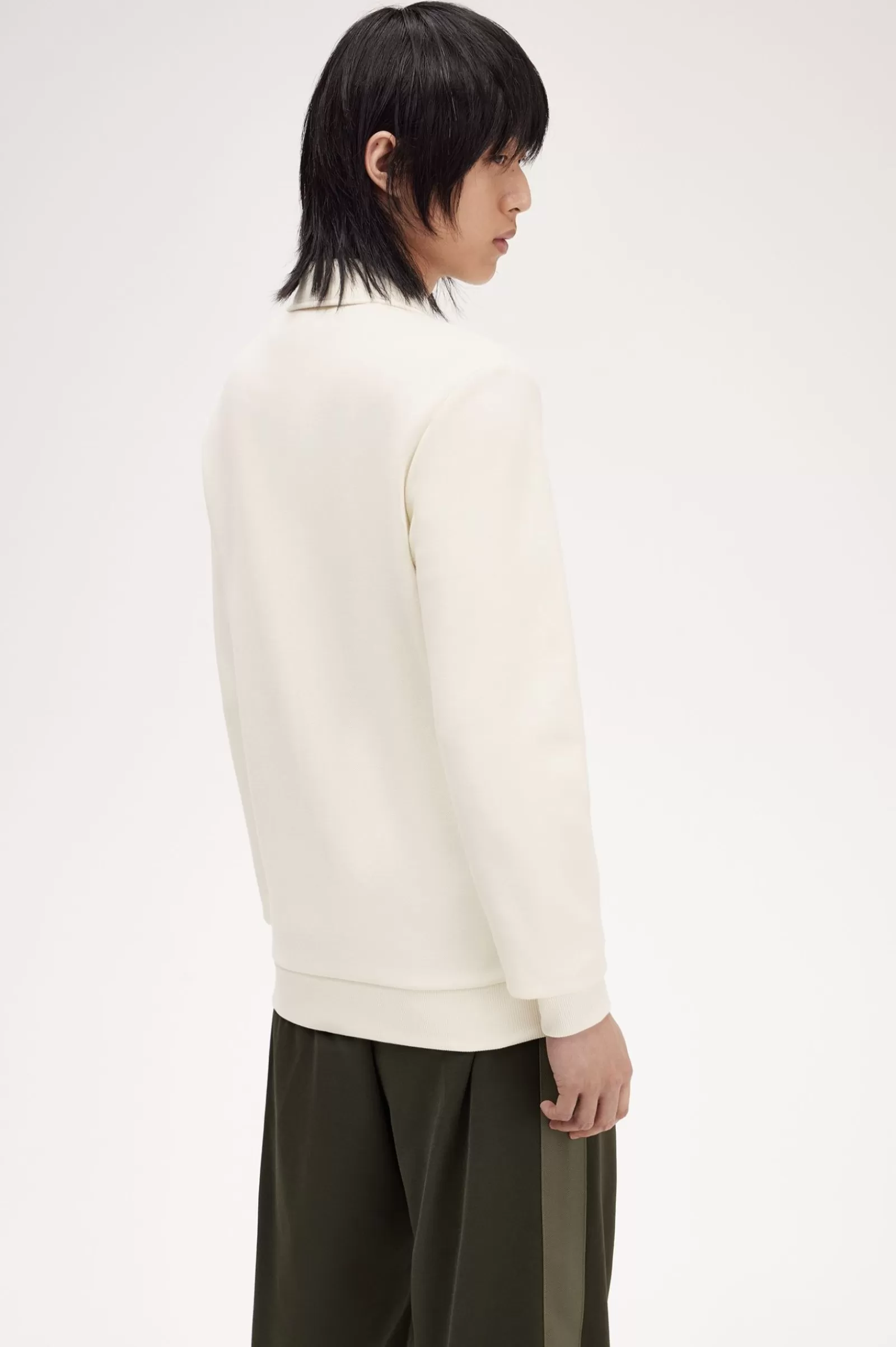 MULHER Fred Perry Camisola Em Malha Polar Escovada Com Fecho De Correr