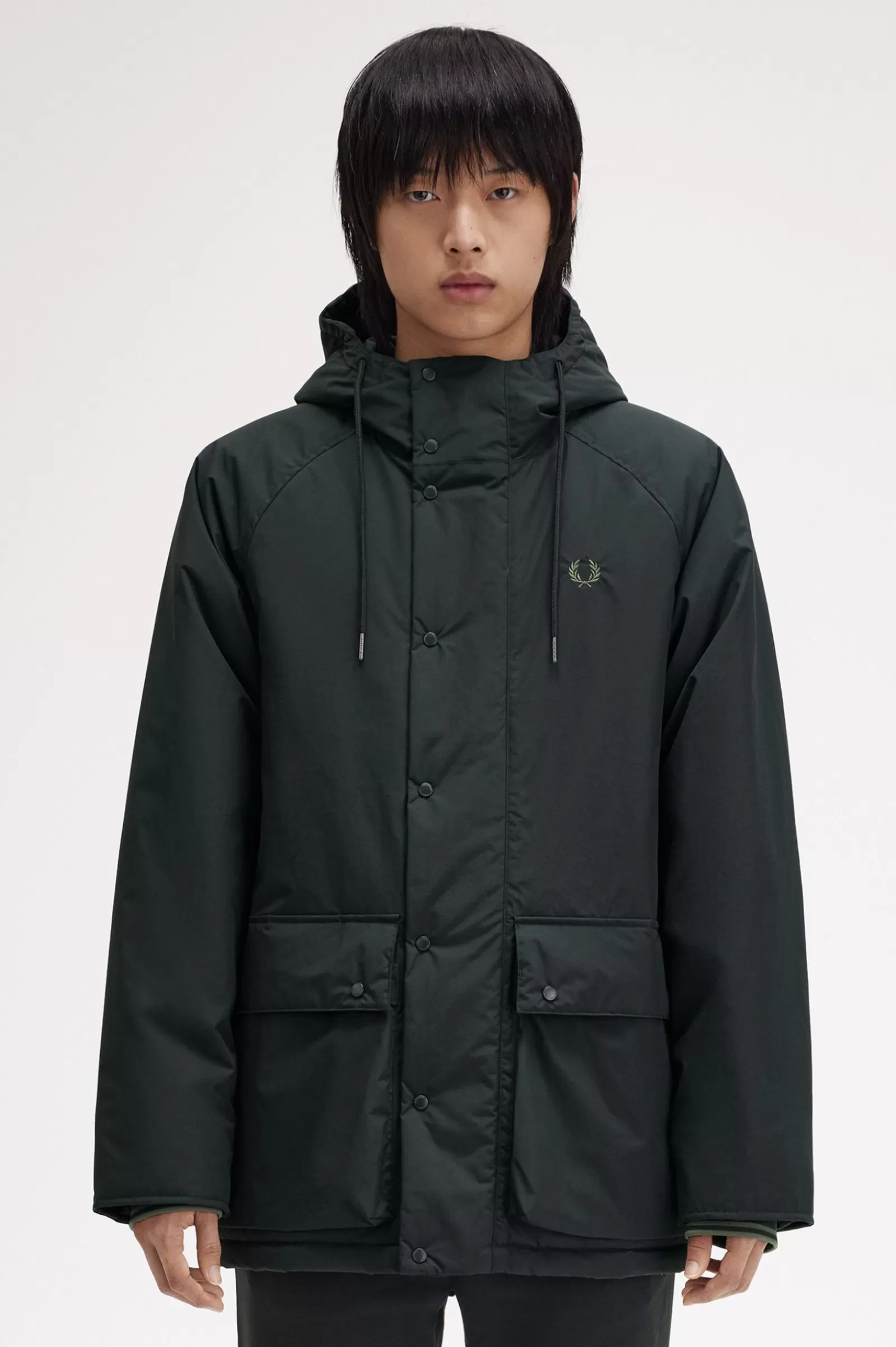 MULHER Fred Perry Casaco Acolchoado Com Fecho De Correr Integral