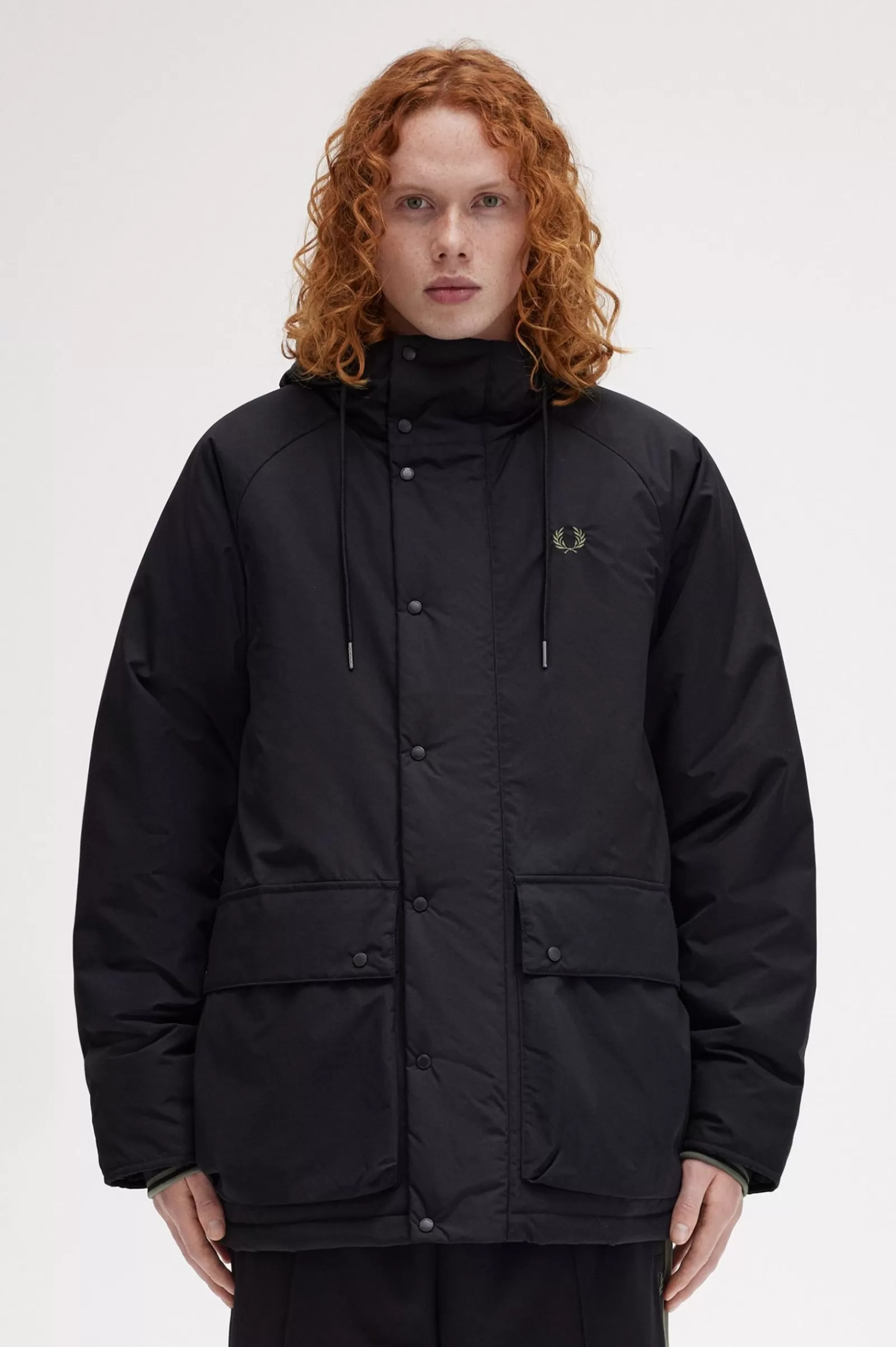 MULHER Fred Perry Casaco Acolchoado Com Fecho De Correr Integral