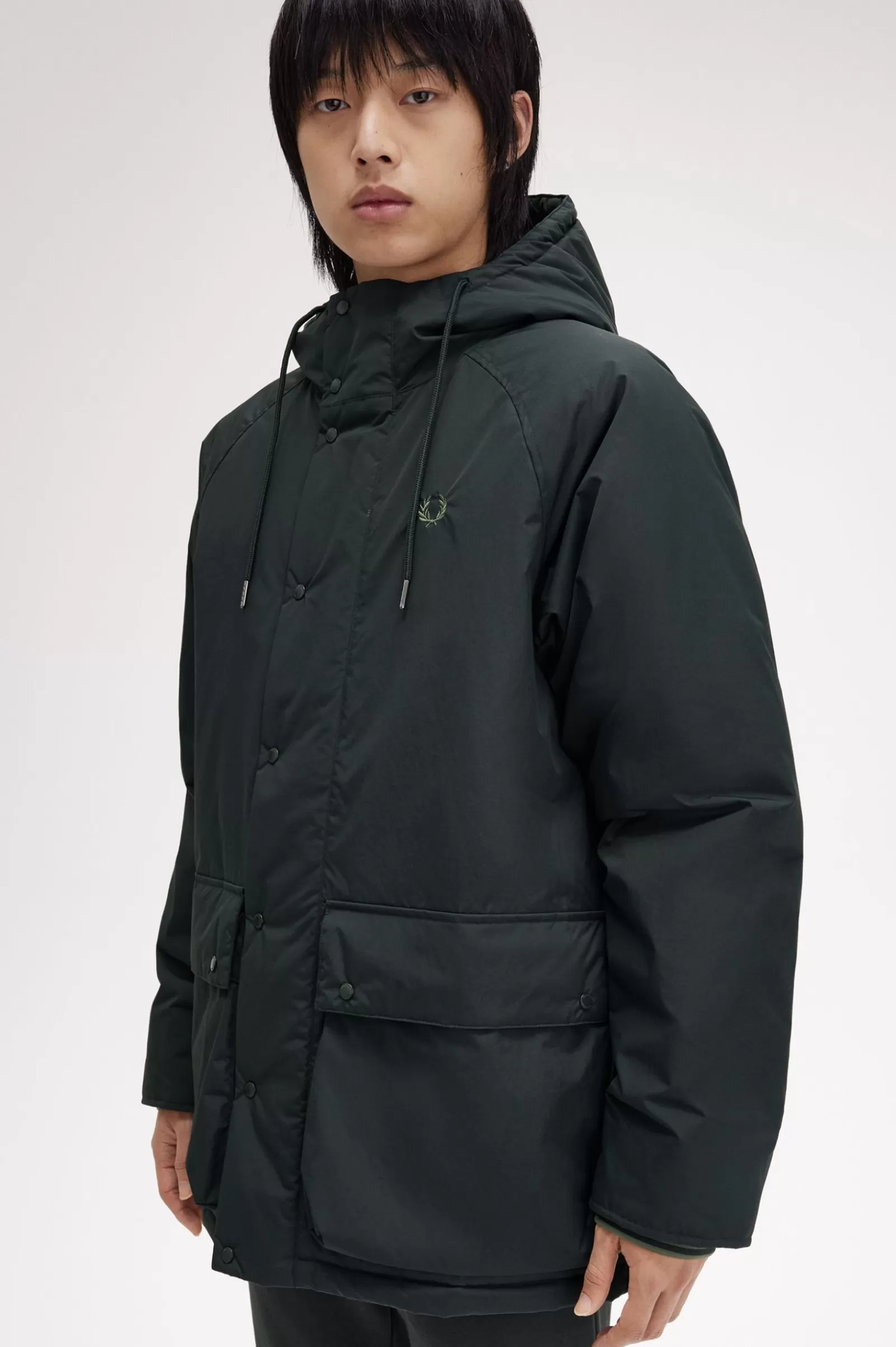 MULHER Fred Perry Casaco Acolchoado Com Fecho De Correr Integral
