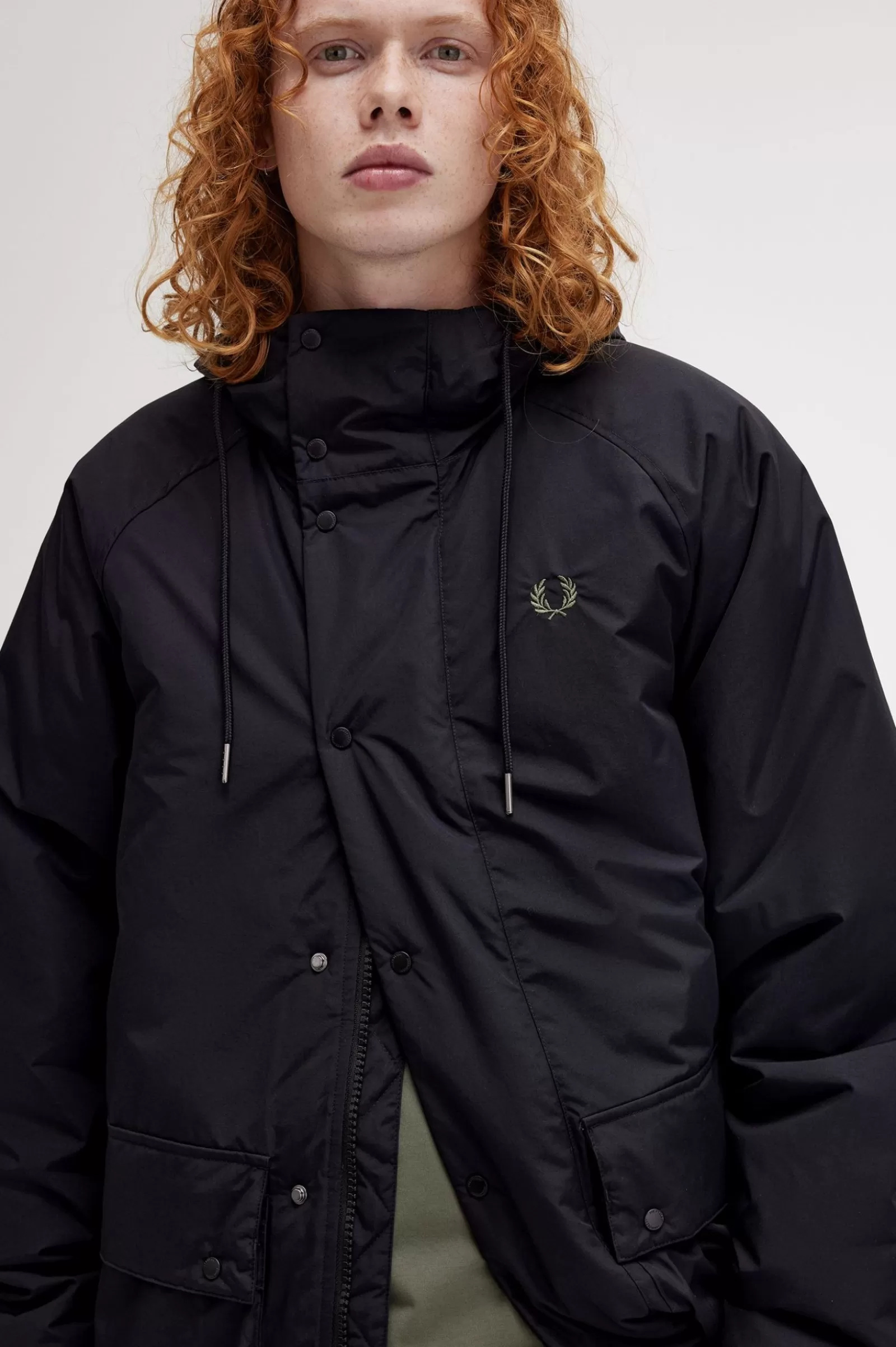 MULHER Fred Perry Casaco Acolchoado Com Fecho De Correr Integral