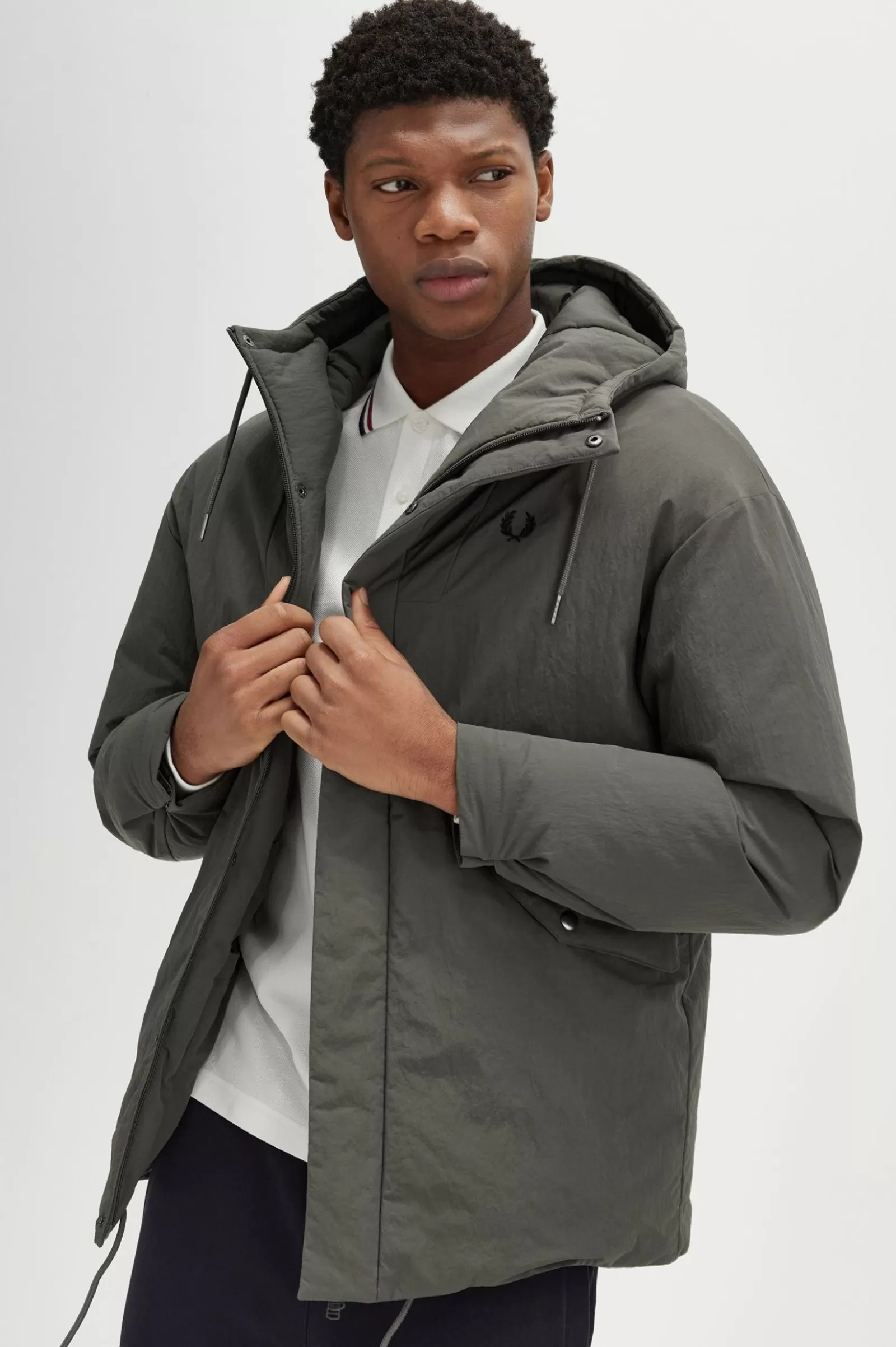 MULHER Fred Perry Casaco Acolchoado Com Fecho De Correr Integral