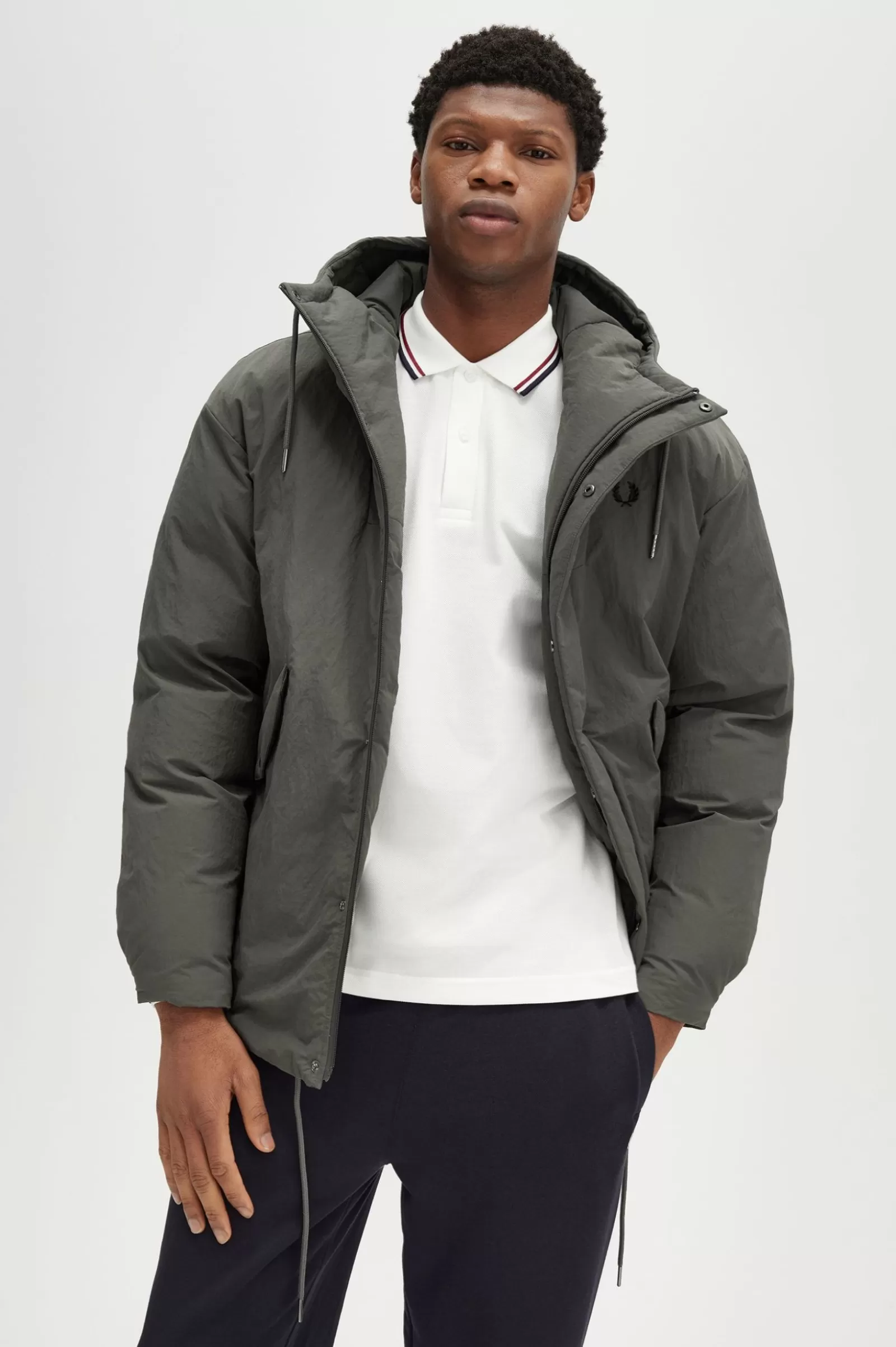 MULHER Fred Perry Casaco Acolchoado Com Fecho De Correr Integral