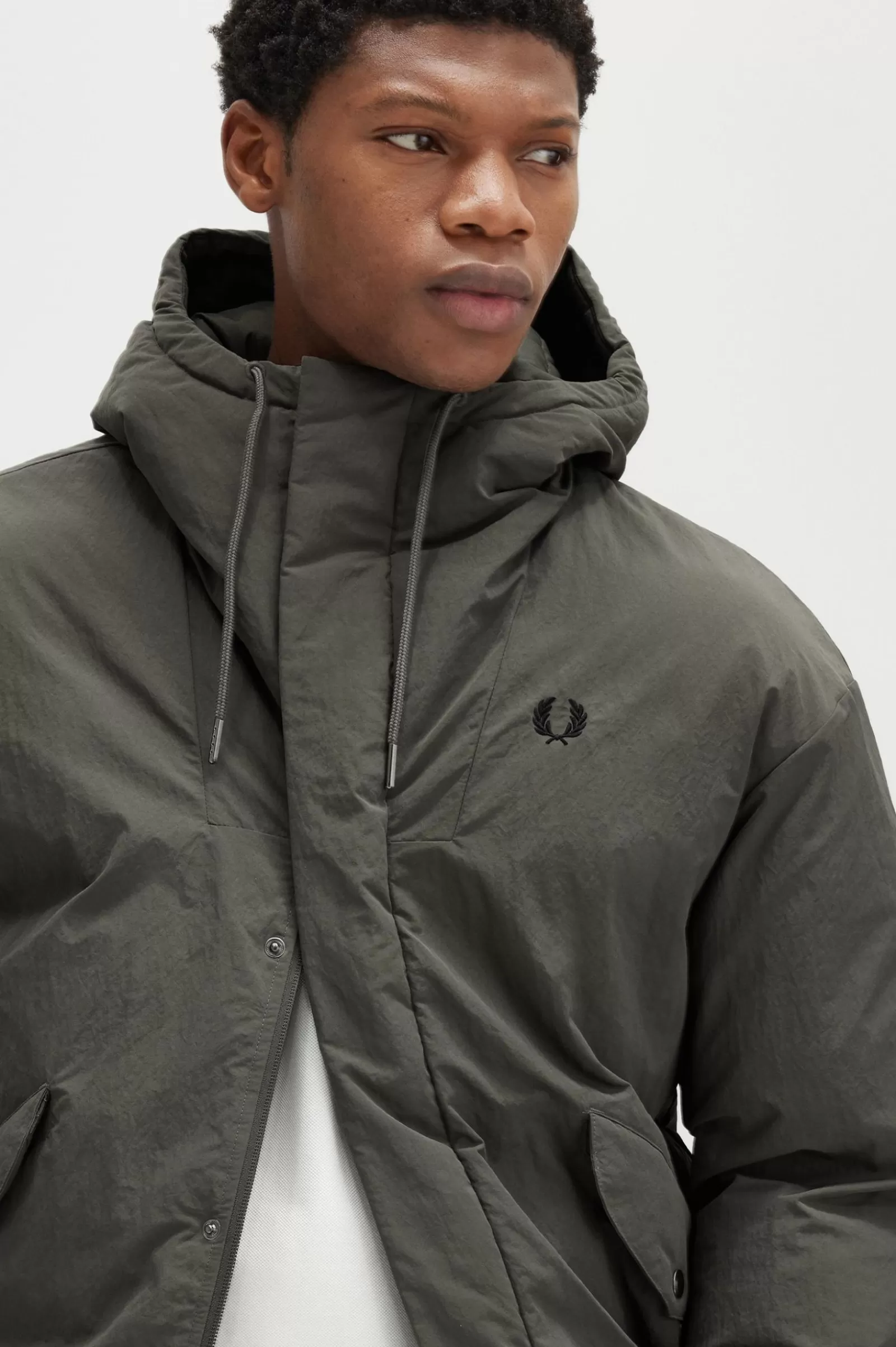 MULHER Fred Perry Casaco Acolchoado Com Fecho De Correr Integral