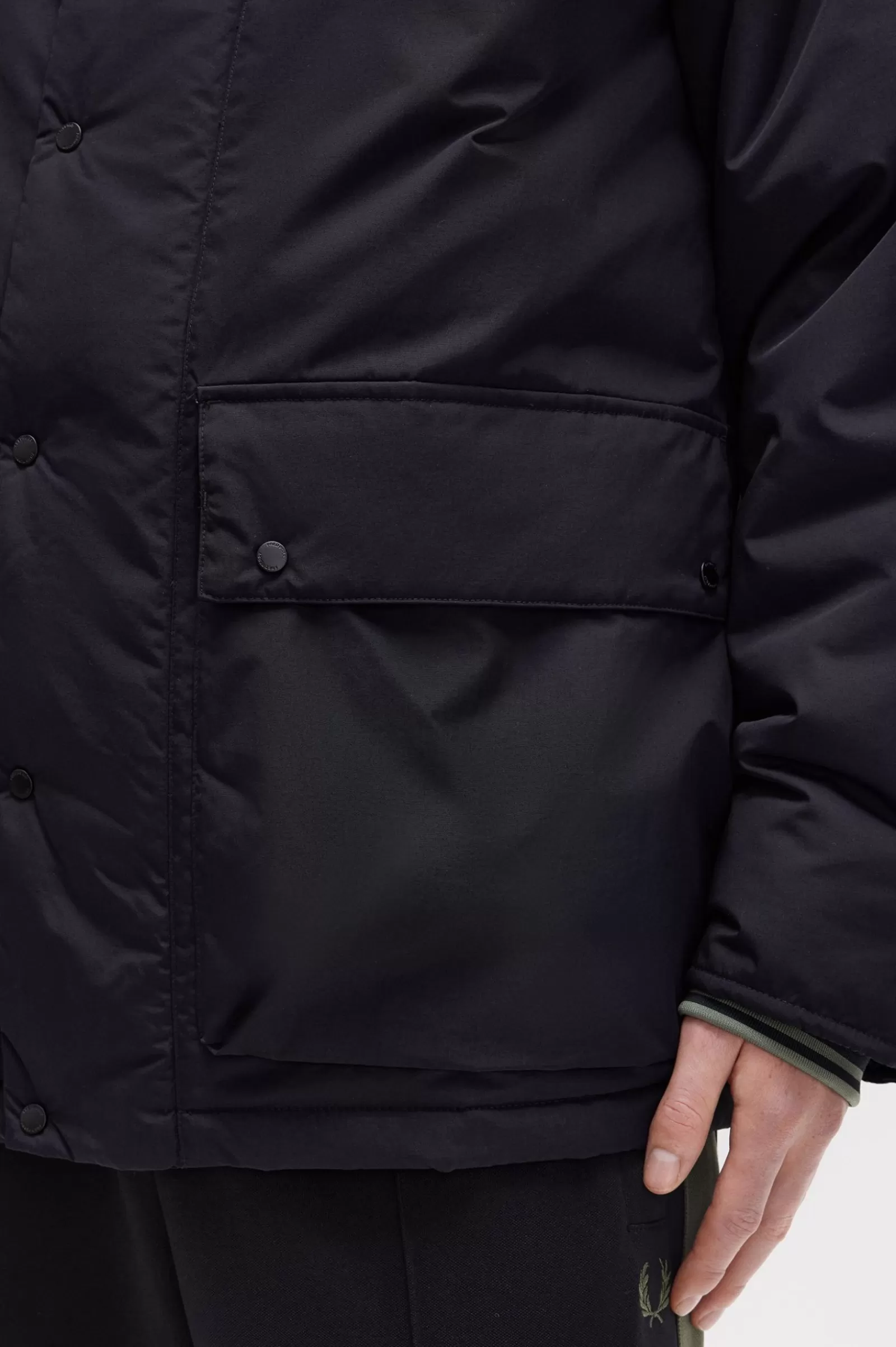 MULHER Fred Perry Casaco Acolchoado Com Fecho De Correr Integral