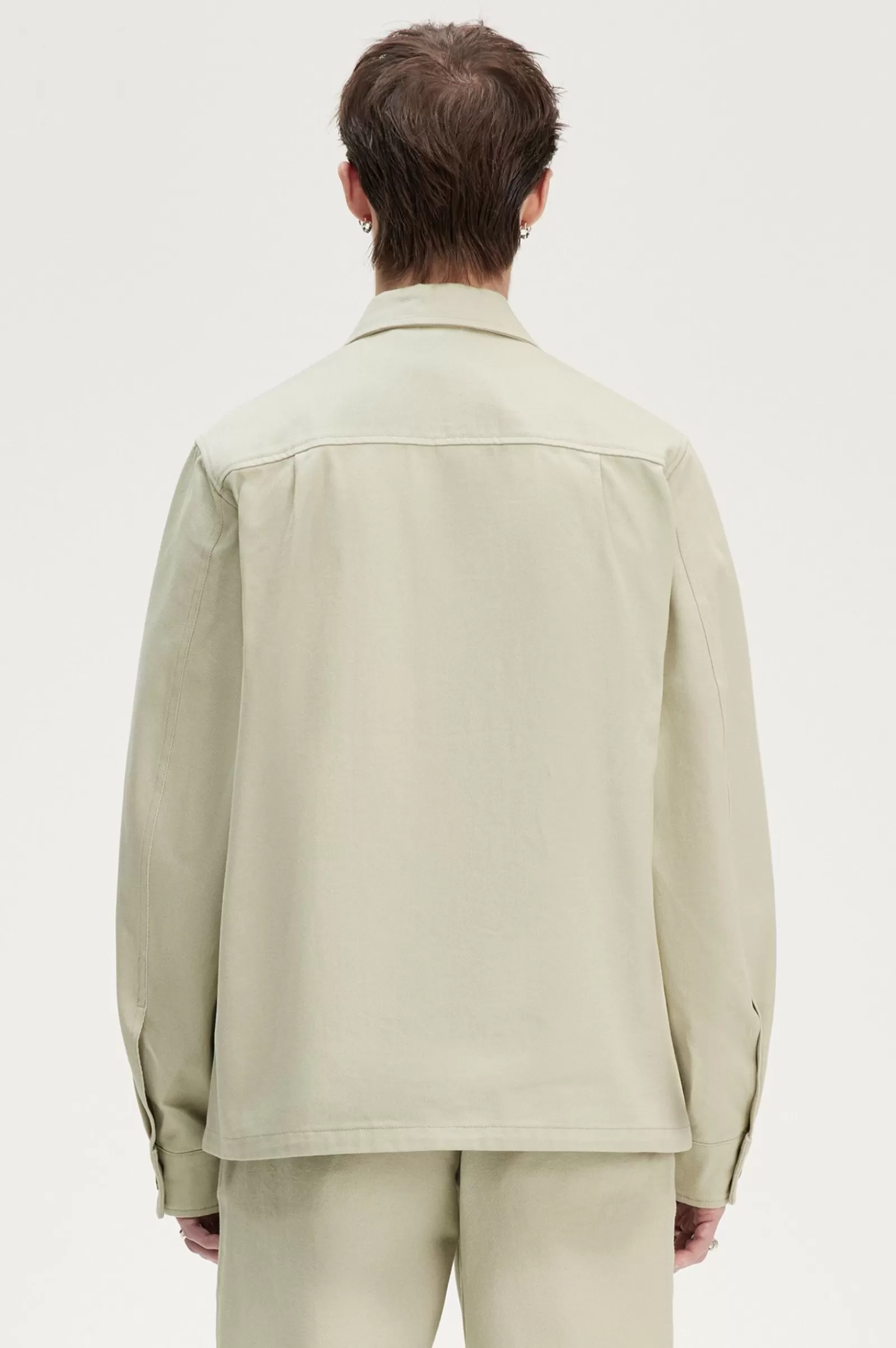 MULHER Fred Perry Casaco Camiseiro Com Fecho De Correr Em Sarja