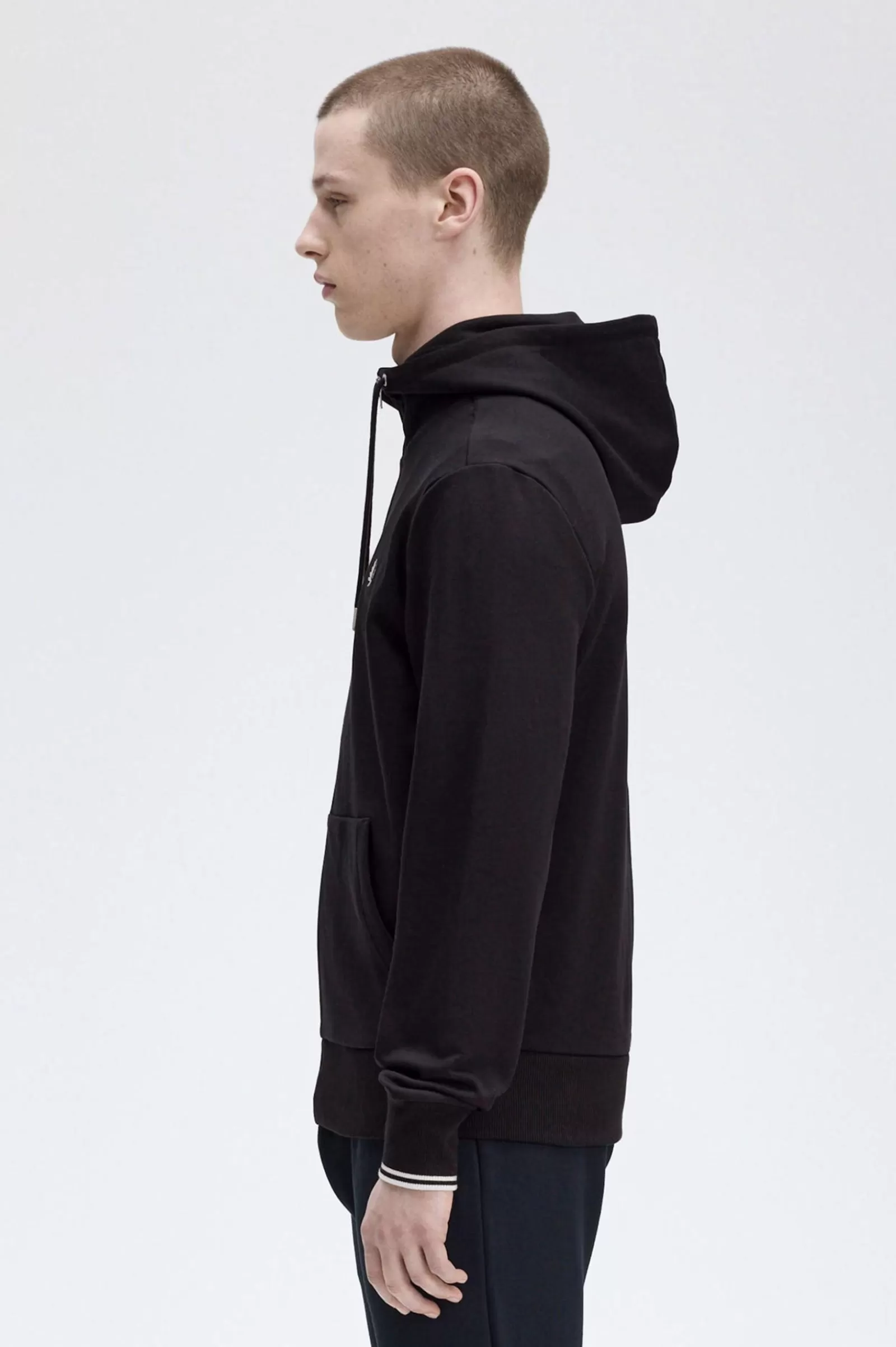 MULHER Fred Perry Casaco Com Capuz E Fecho De Correr Integral
