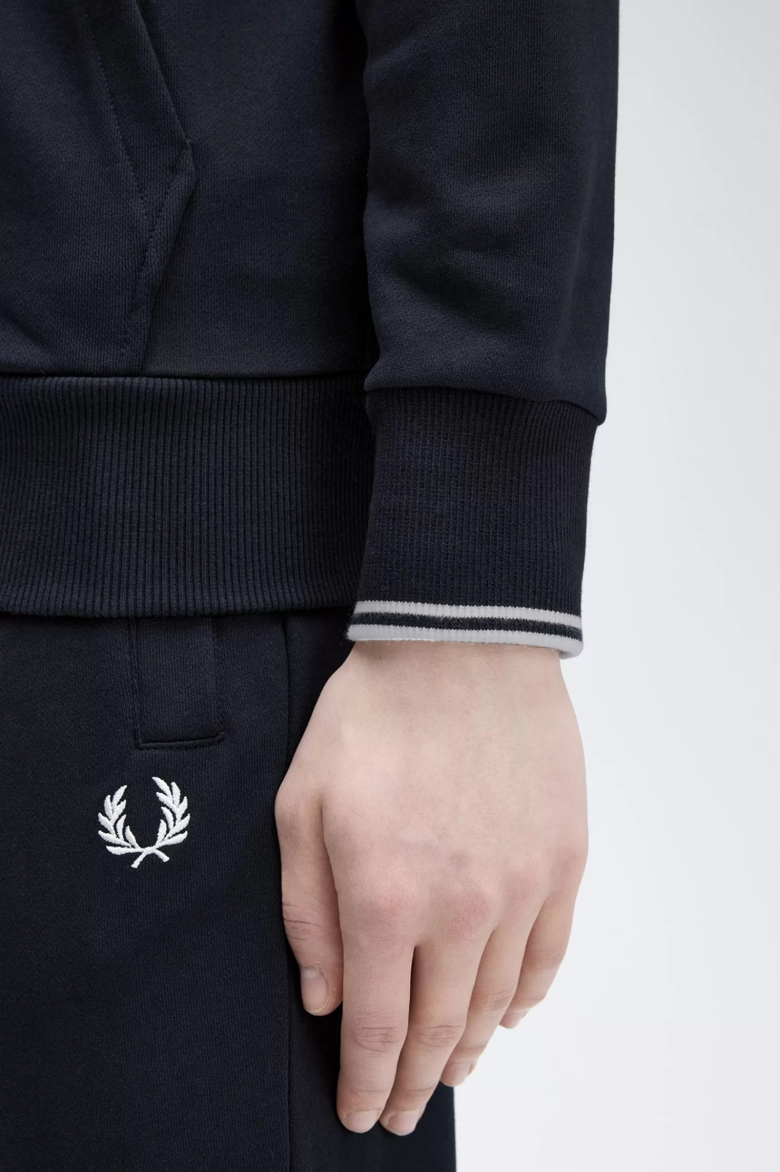 MULHER Fred Perry Casaco Com Capuz E Fecho De Correr Integral