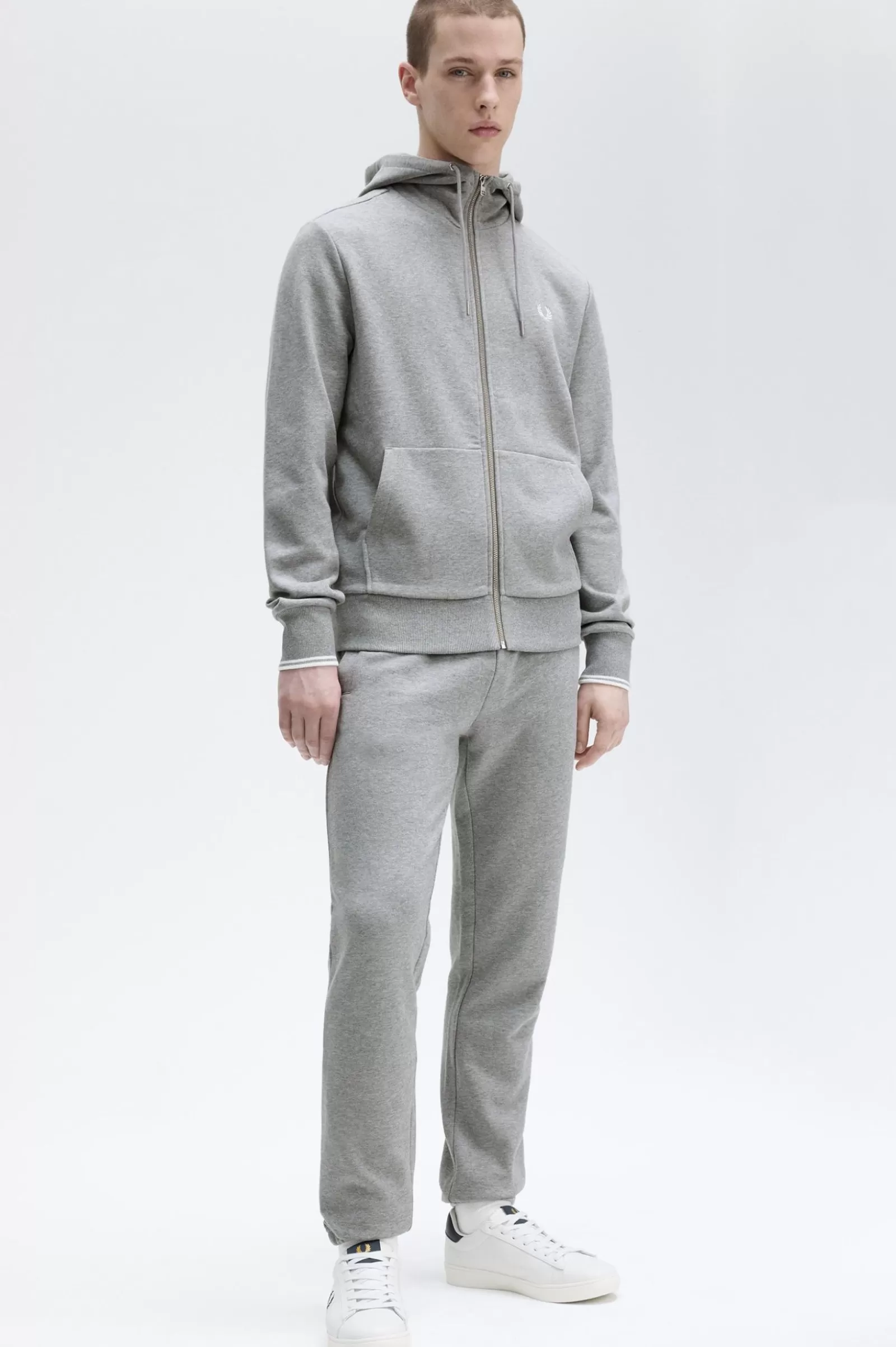 MULHER Fred Perry Casaco Com Capuz E Fecho De Correr Integral