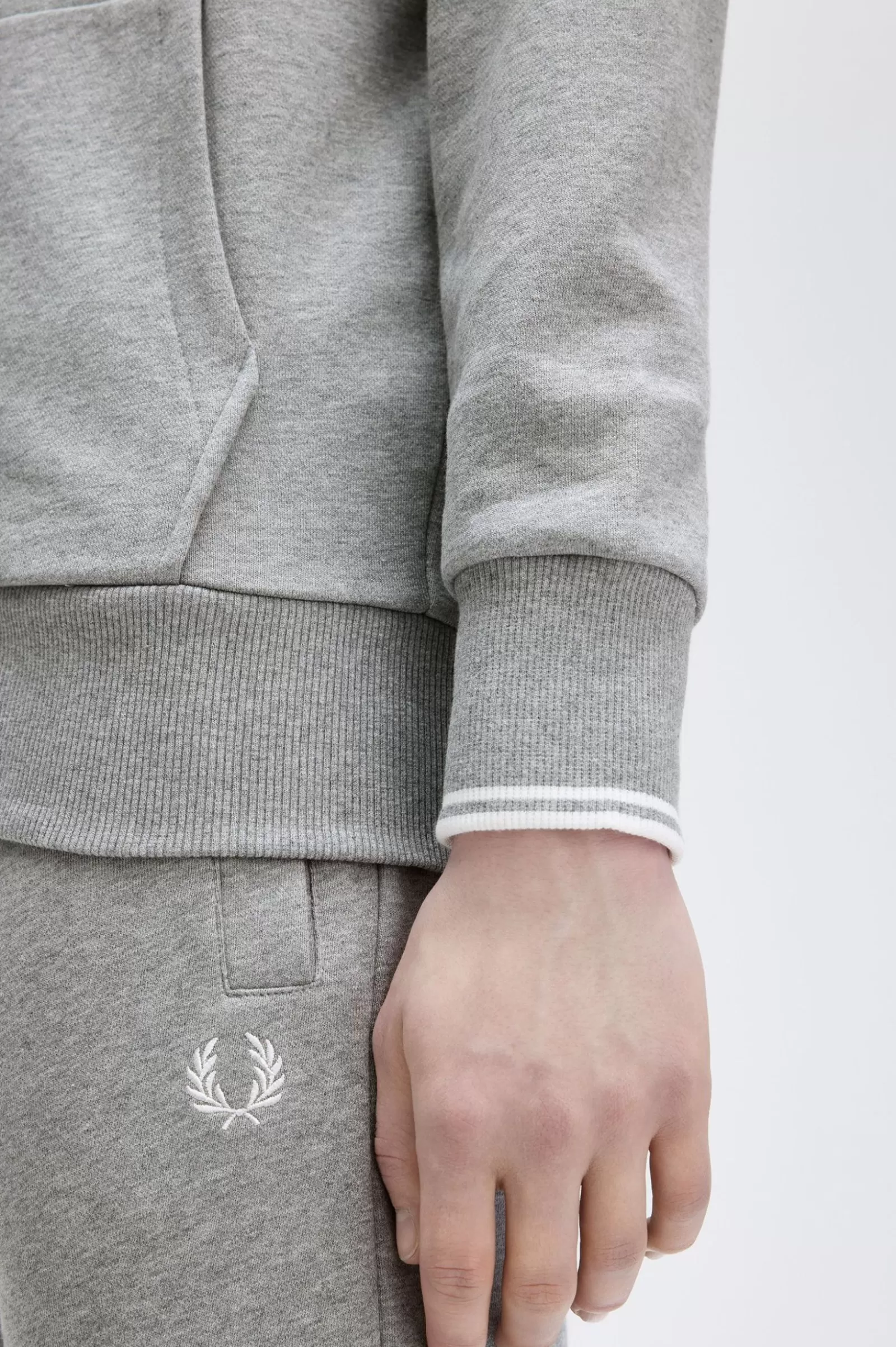 MULHER Fred Perry Casaco Com Capuz E Fecho De Correr Integral