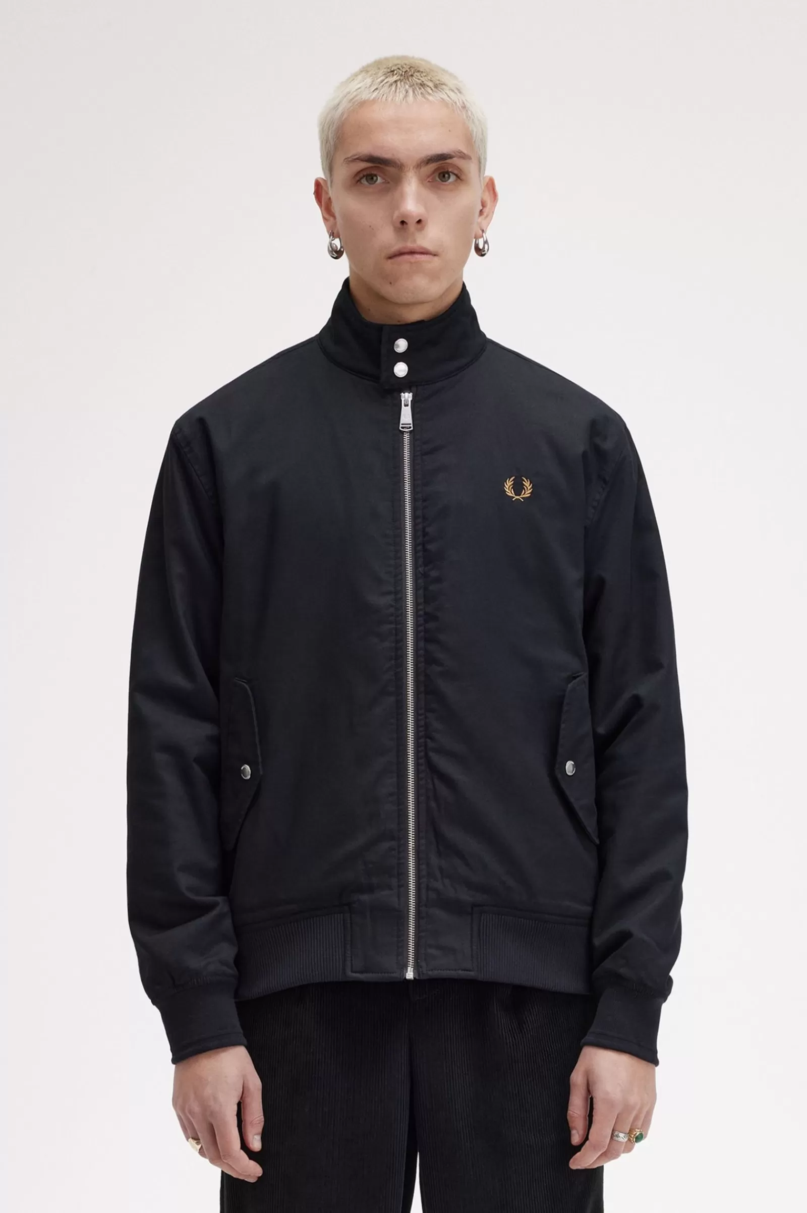 MULHER Fred Perry Casaco Harrington Acolchoado