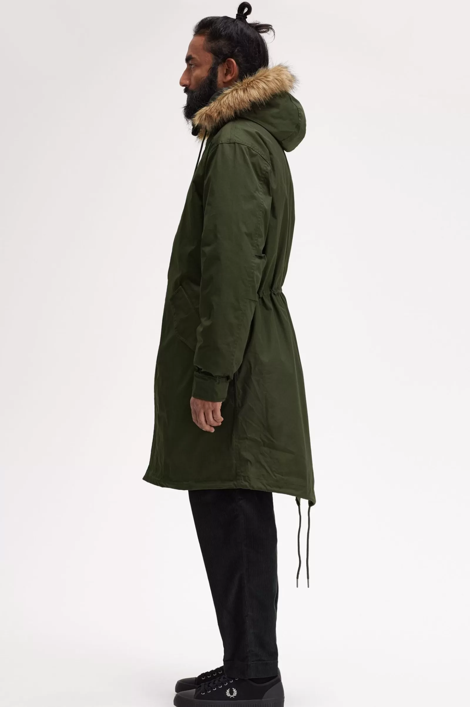 MULHER Fred Perry Parka Com Forro Removível