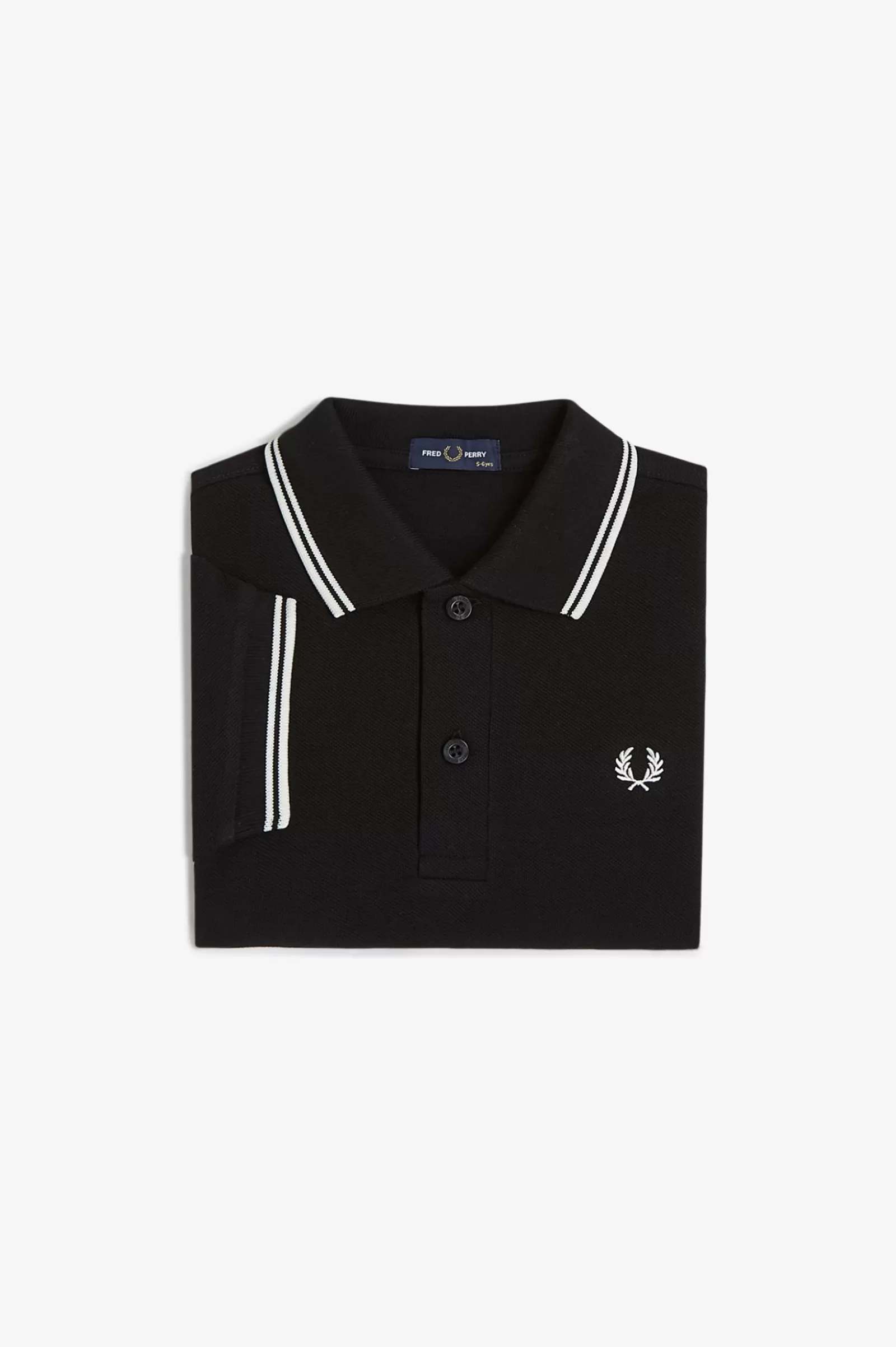 Fred Perry Polo Com Borda Com Ponto Cescontínuo Dupla Para Criança