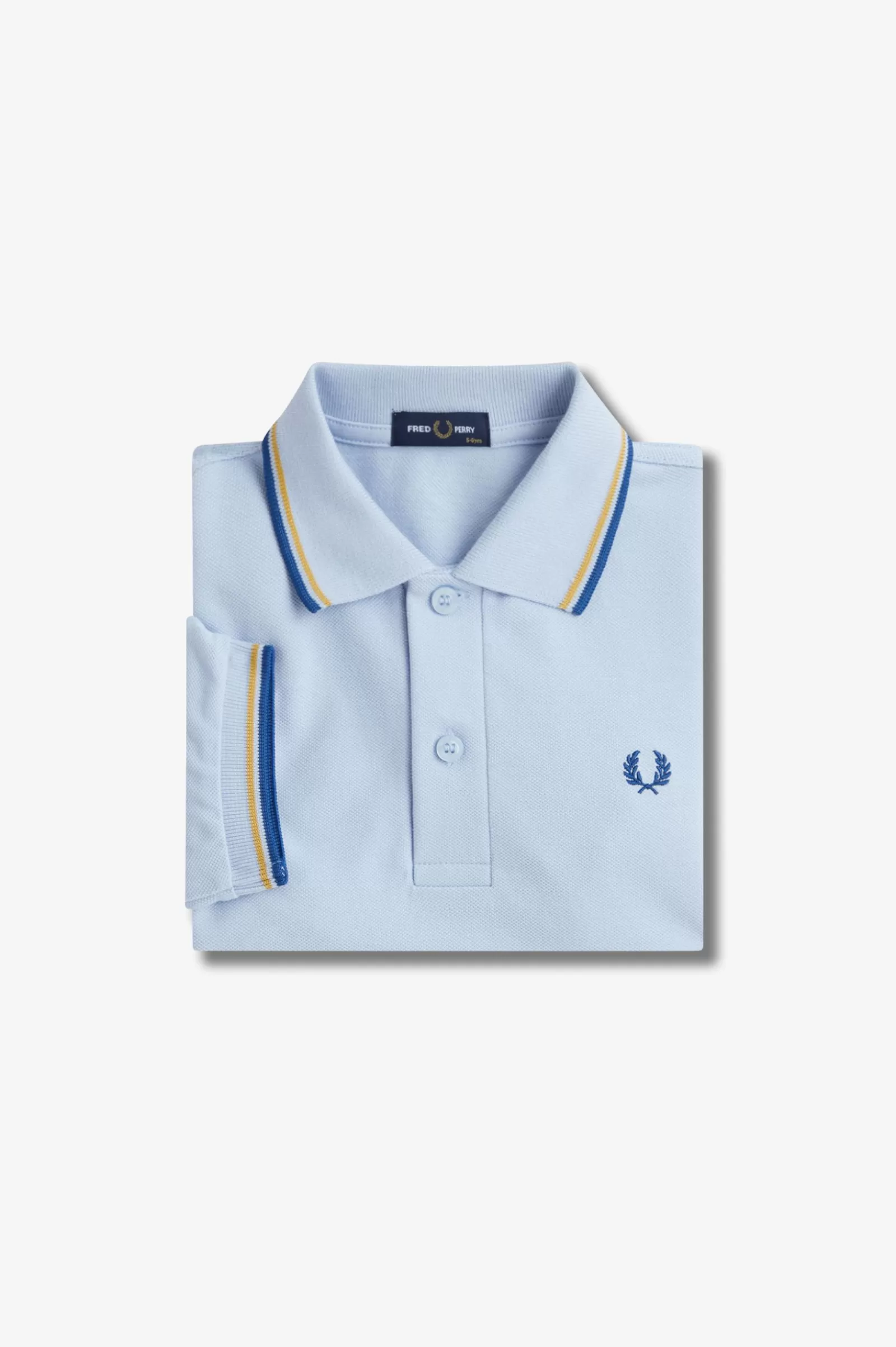 Fred Perry Polo Com Borda Com Ponto Descontínuo Dupla Para Criança