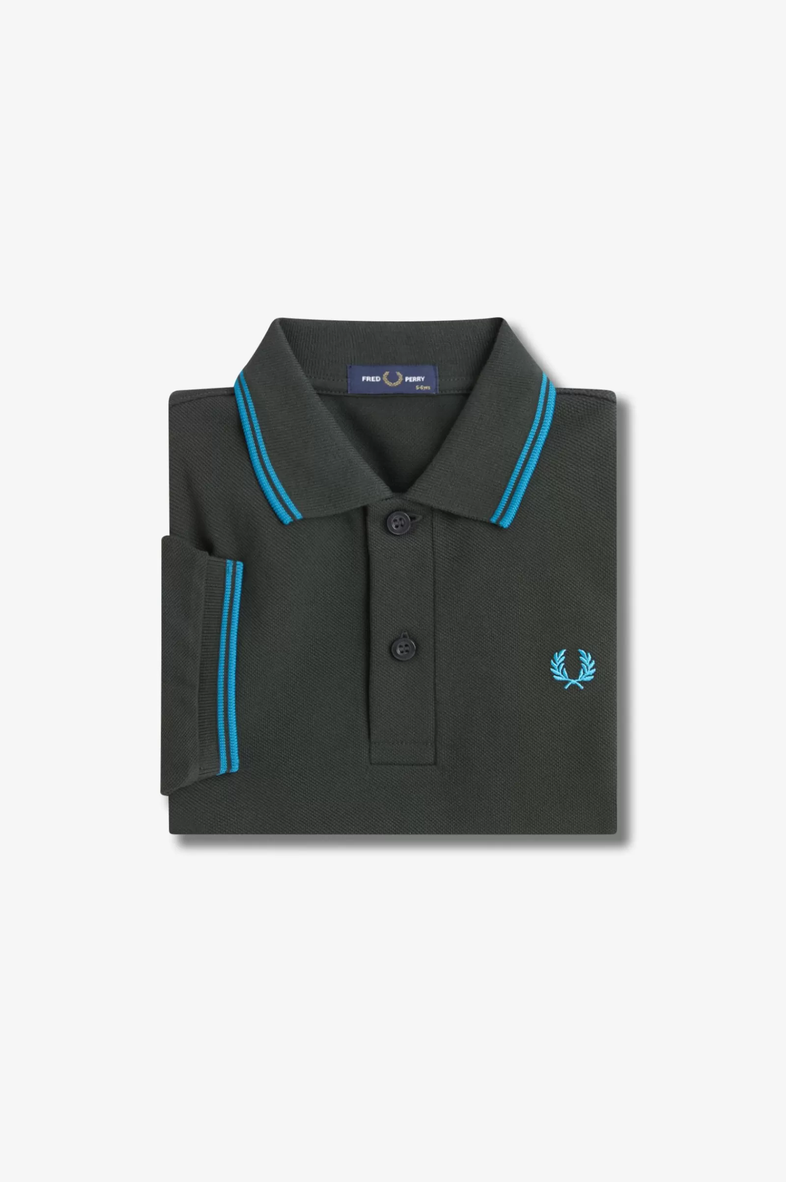 Fred Perry Polo Com Borda Com Ponto Descontínuo Dupla Para Criança