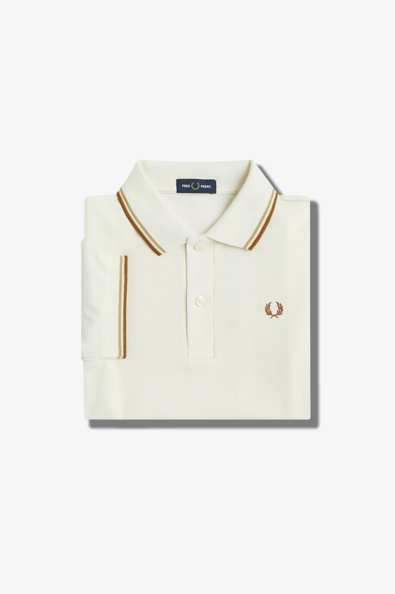 Fred Perry Polo Com Borda Com Ponto Descontínuo Dupla Para Criança