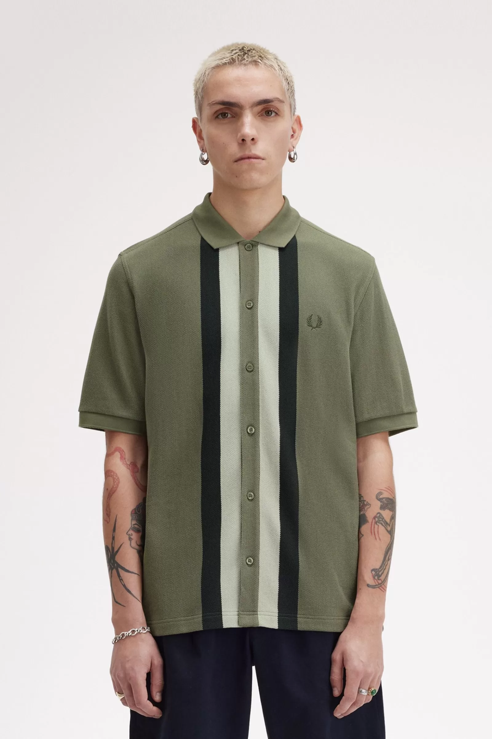 MULHER Fred Perry Polo Com Botões E Painéis