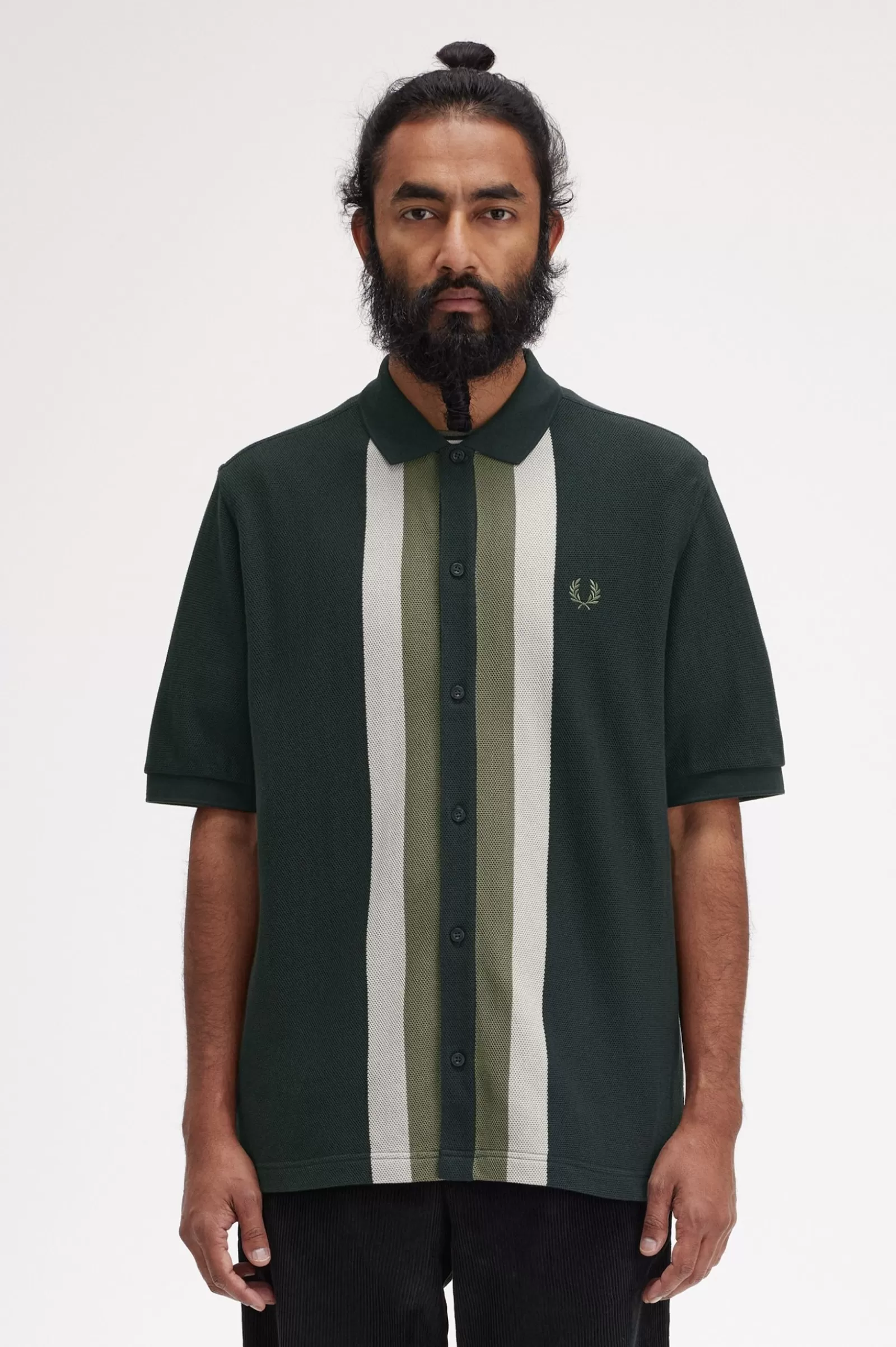 MULHER Fred Perry Polo Com Botões E Painéis