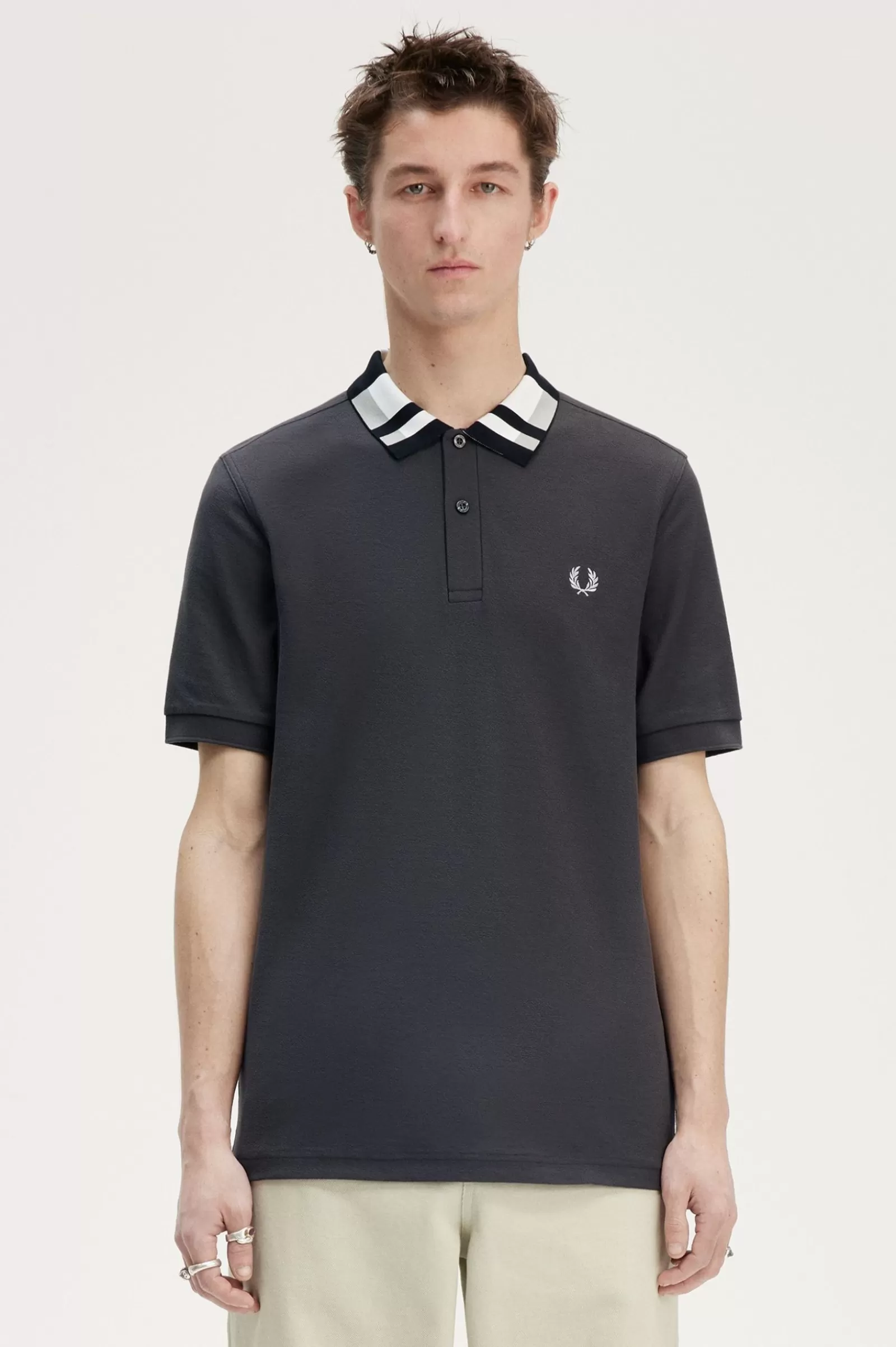 MULHER Fred Perry Polo Com Colarinho Em Xadrez