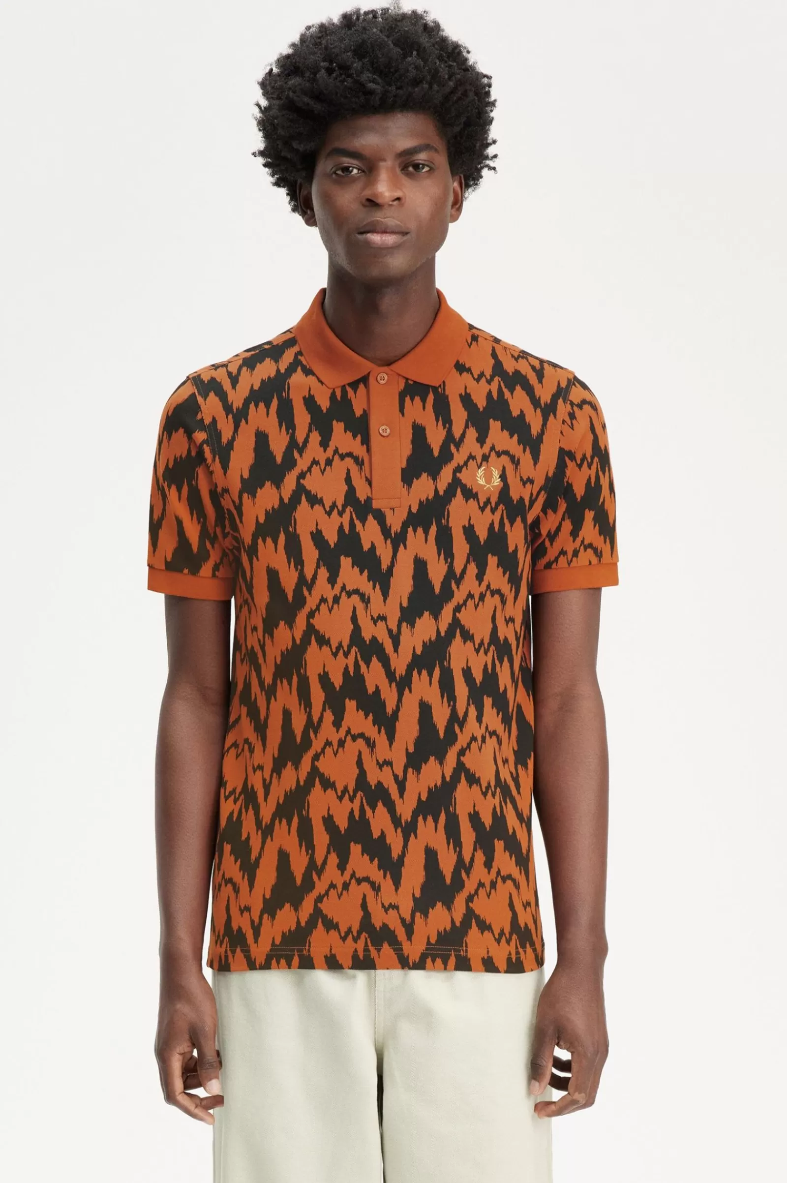 MULHER Fred Perry Polo Com Estampado Animal