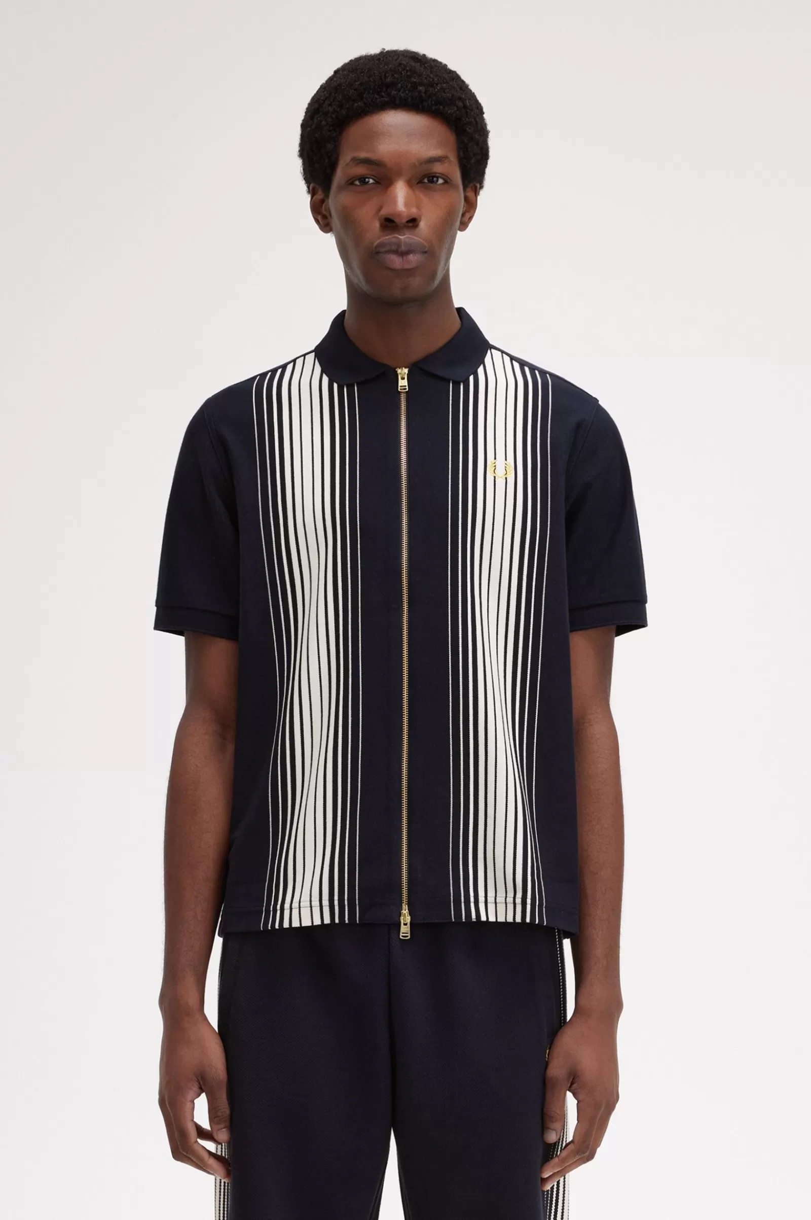 MULHER Fred Perry Polo Com Fecho De Correr Integral Com Risca Ombré
