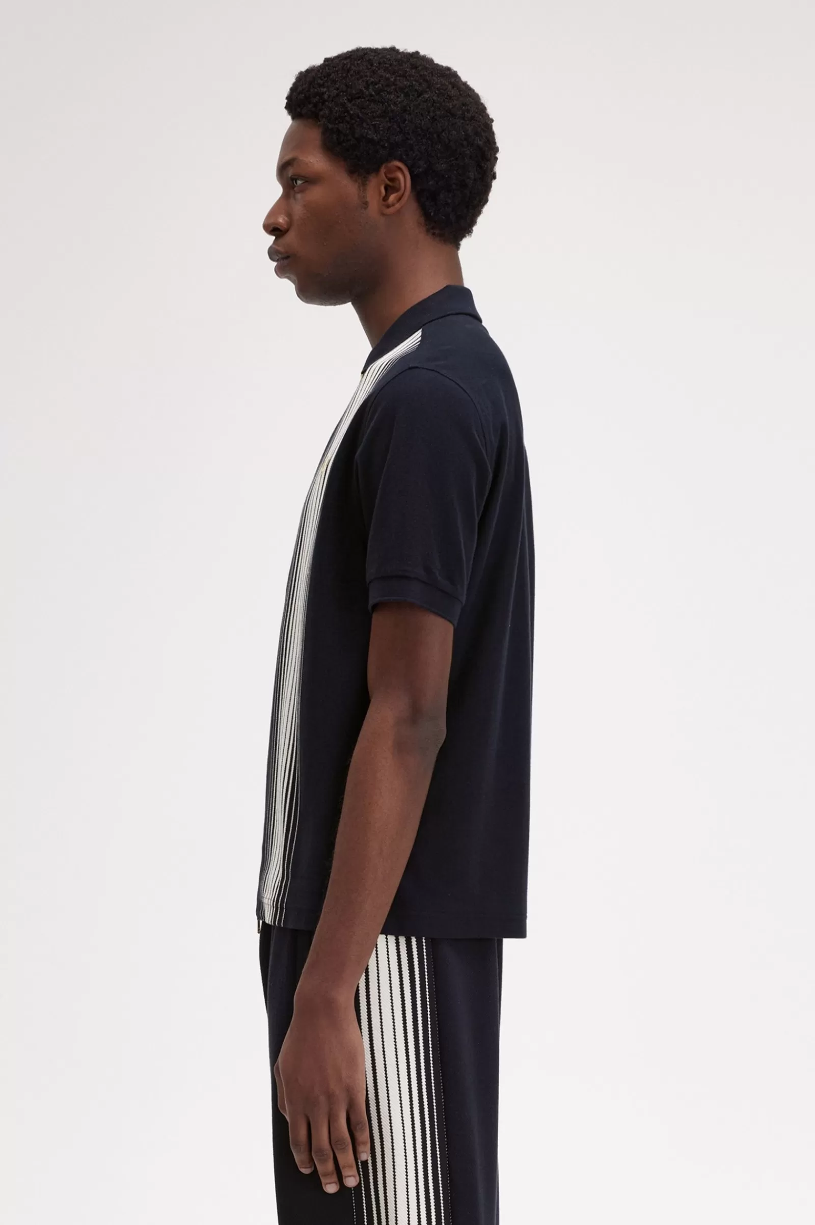 MULHER Fred Perry Polo Com Fecho De Correr Integral Com Risca Ombré