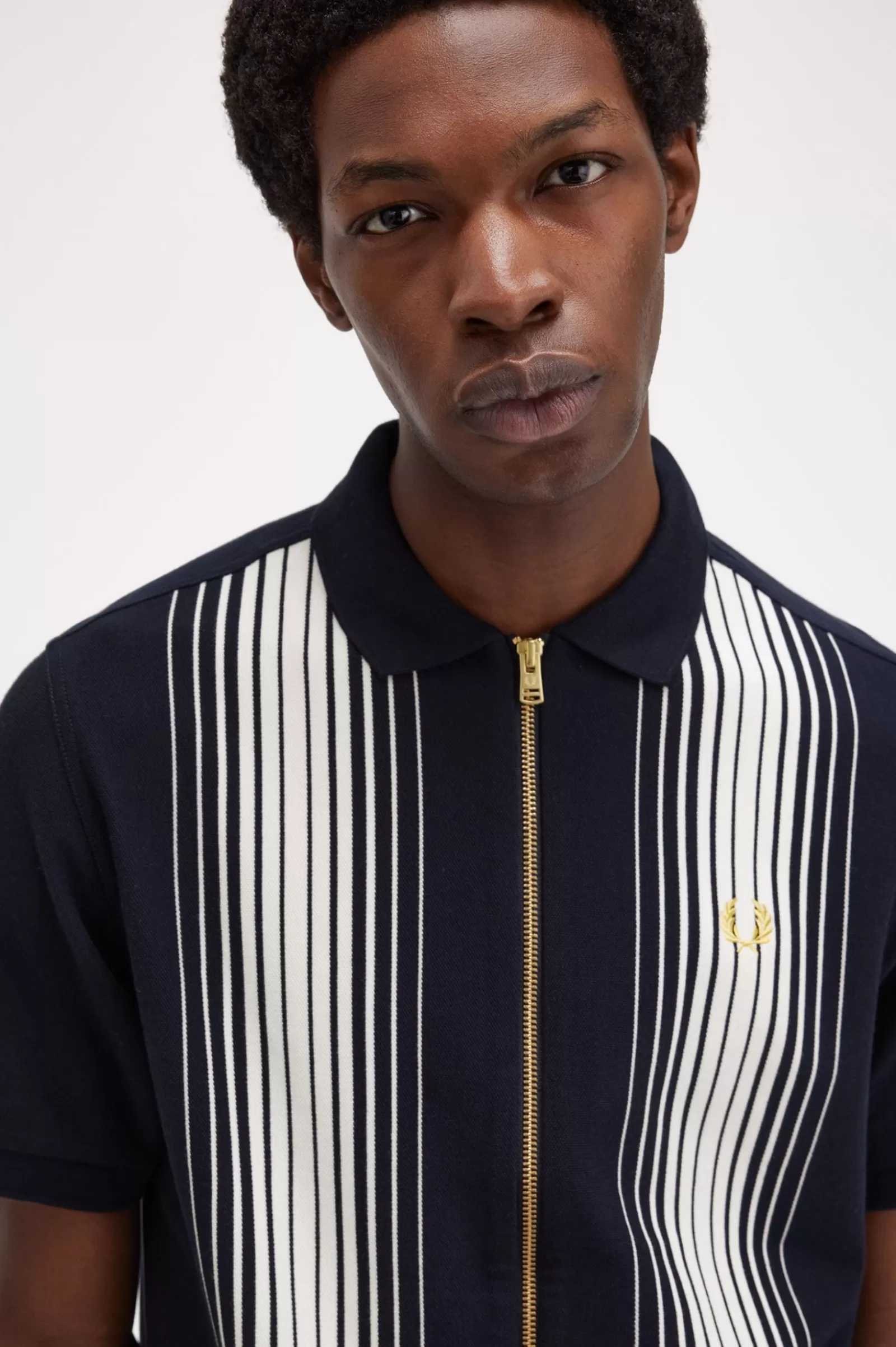 MULHER Fred Perry Polo Com Fecho De Correr Integral Com Risca Ombré