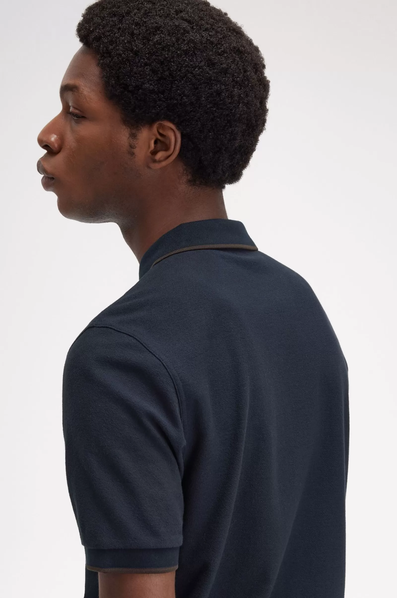 MULHER Fred Perry Polo Com Fecho De Correr Na Gola Em Piqué De Crepe
