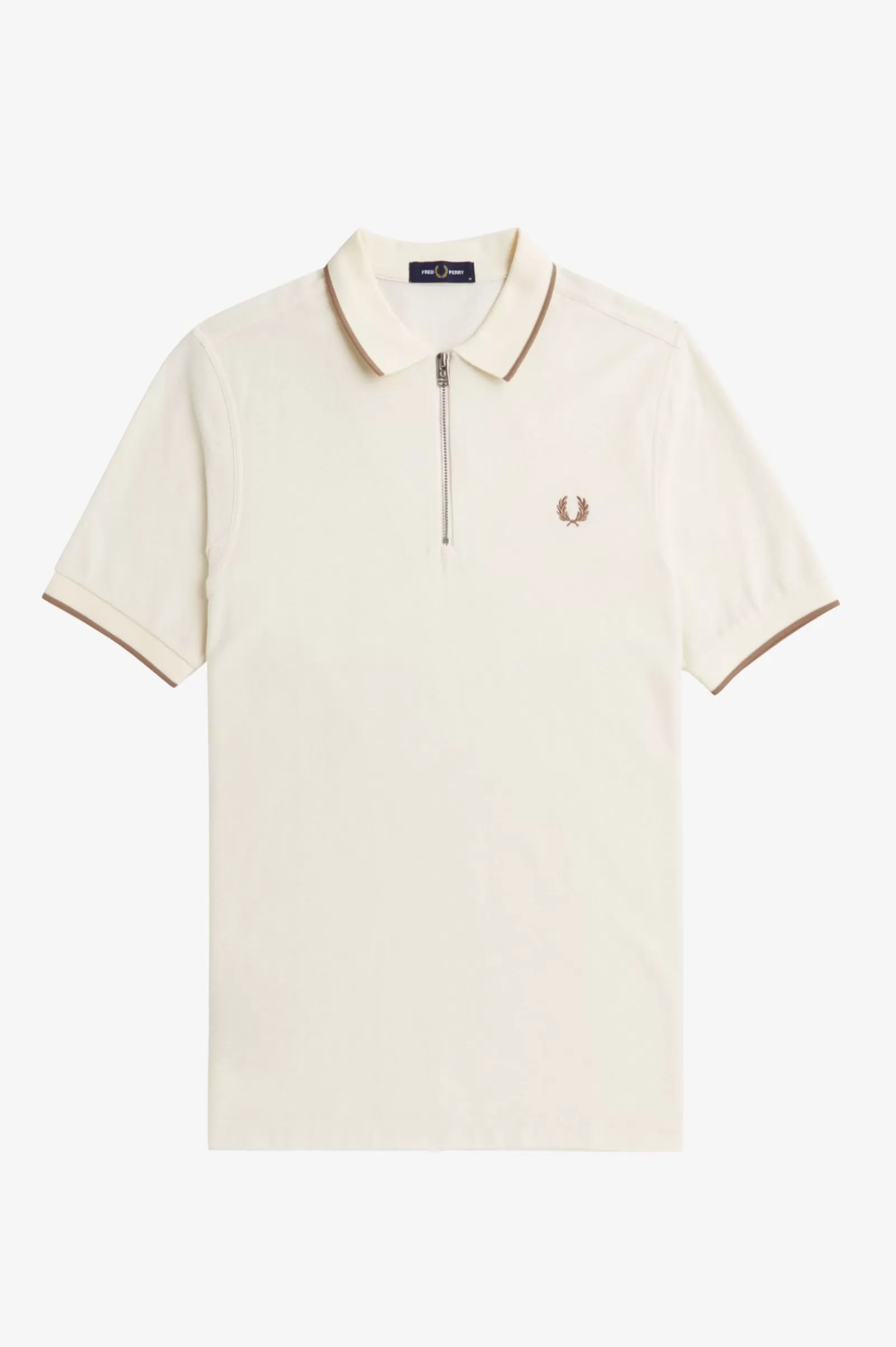 MULHER Fred Perry Polo Com Fecho De Correr Na Gola Em Piqué De Crepe