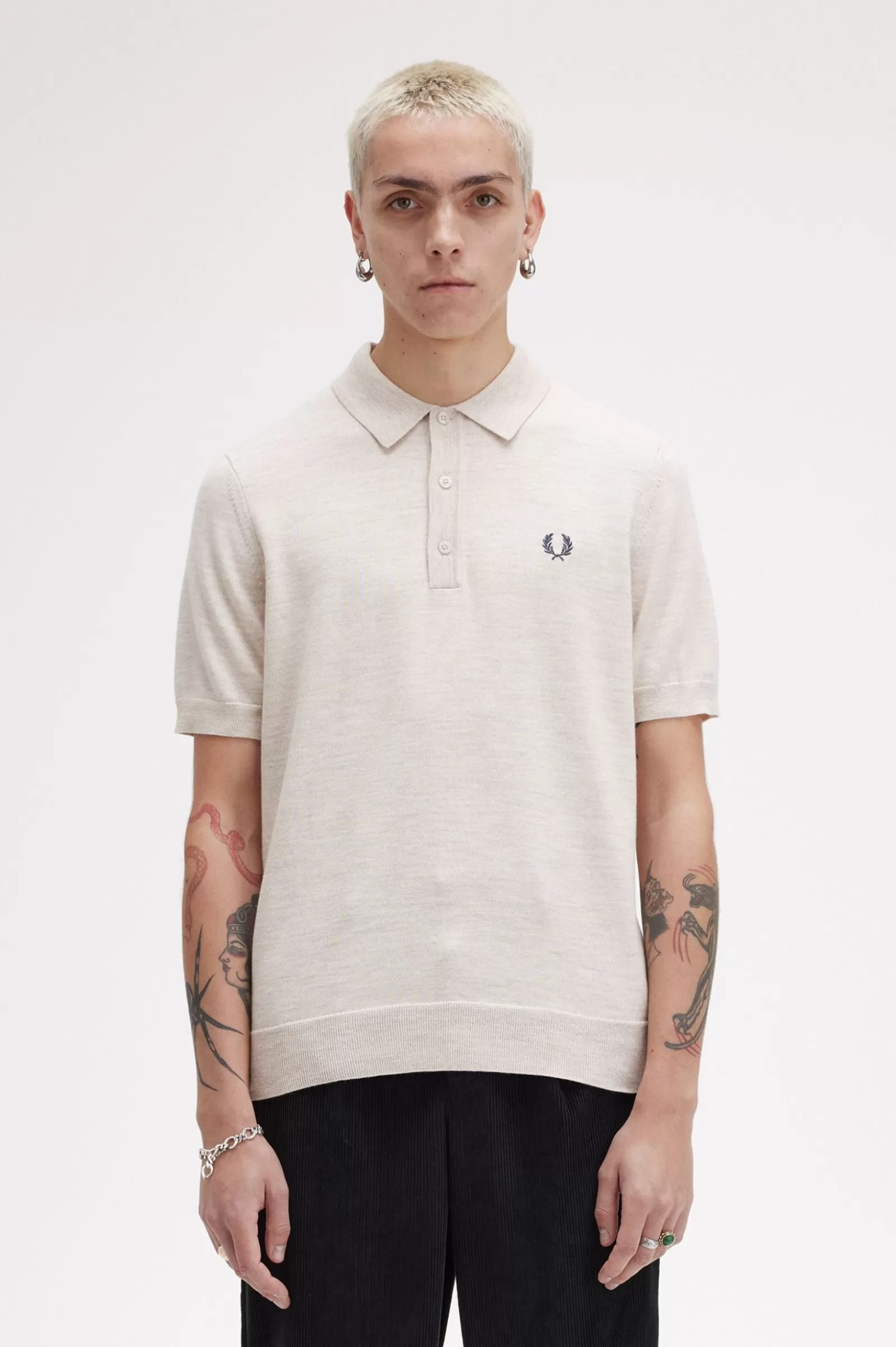 MULHER Fred Perry Polo De Malha Clássica