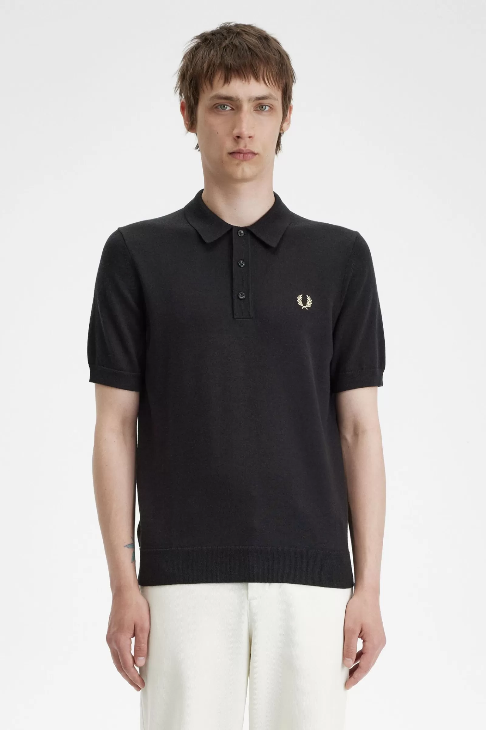 MULHER Fred Perry Polo De Malha Clássica