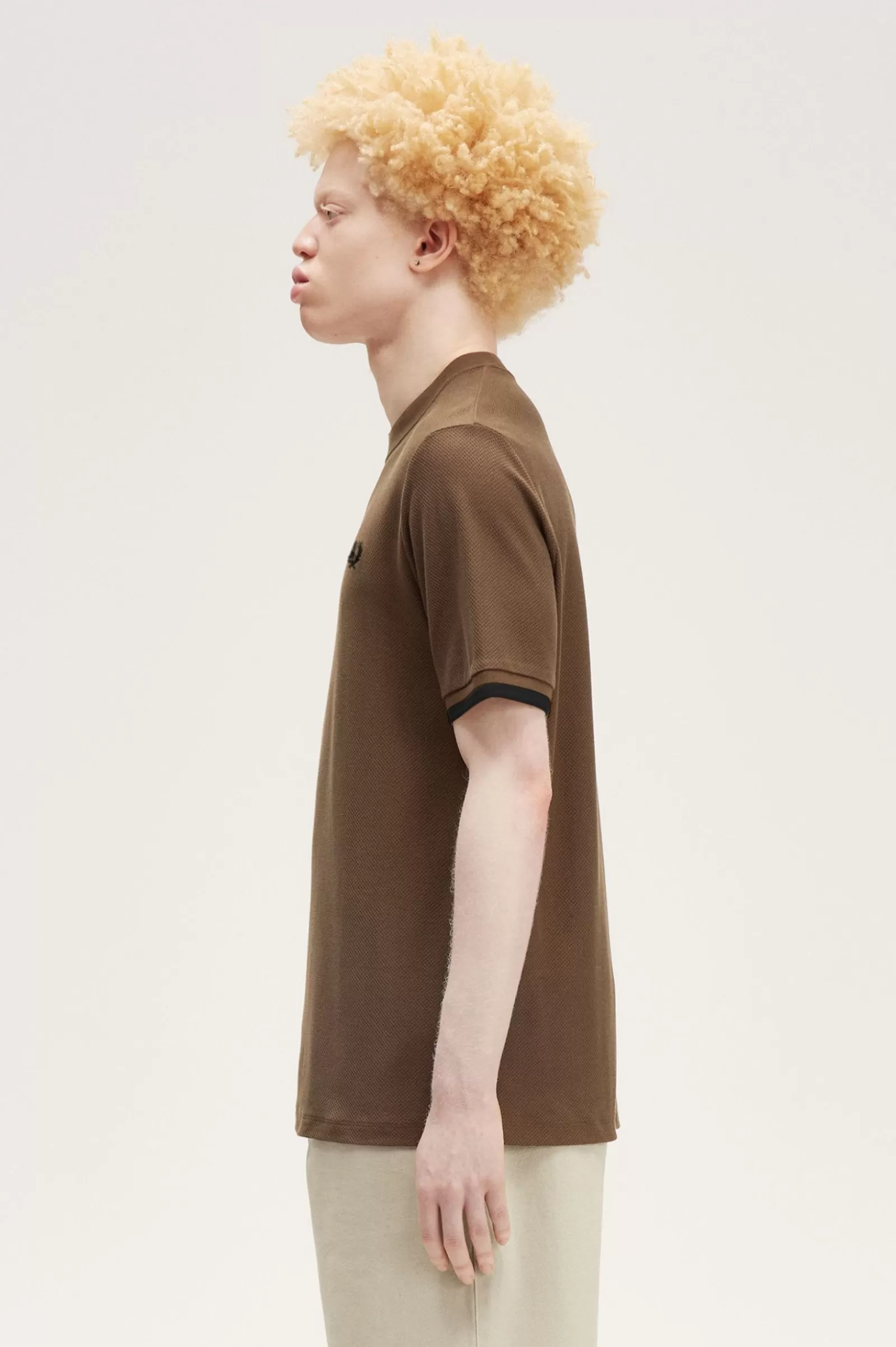 MULHER Fred Perry Polo Em Piqué Com Punhos Com Borda Com Ponto Descontínuo