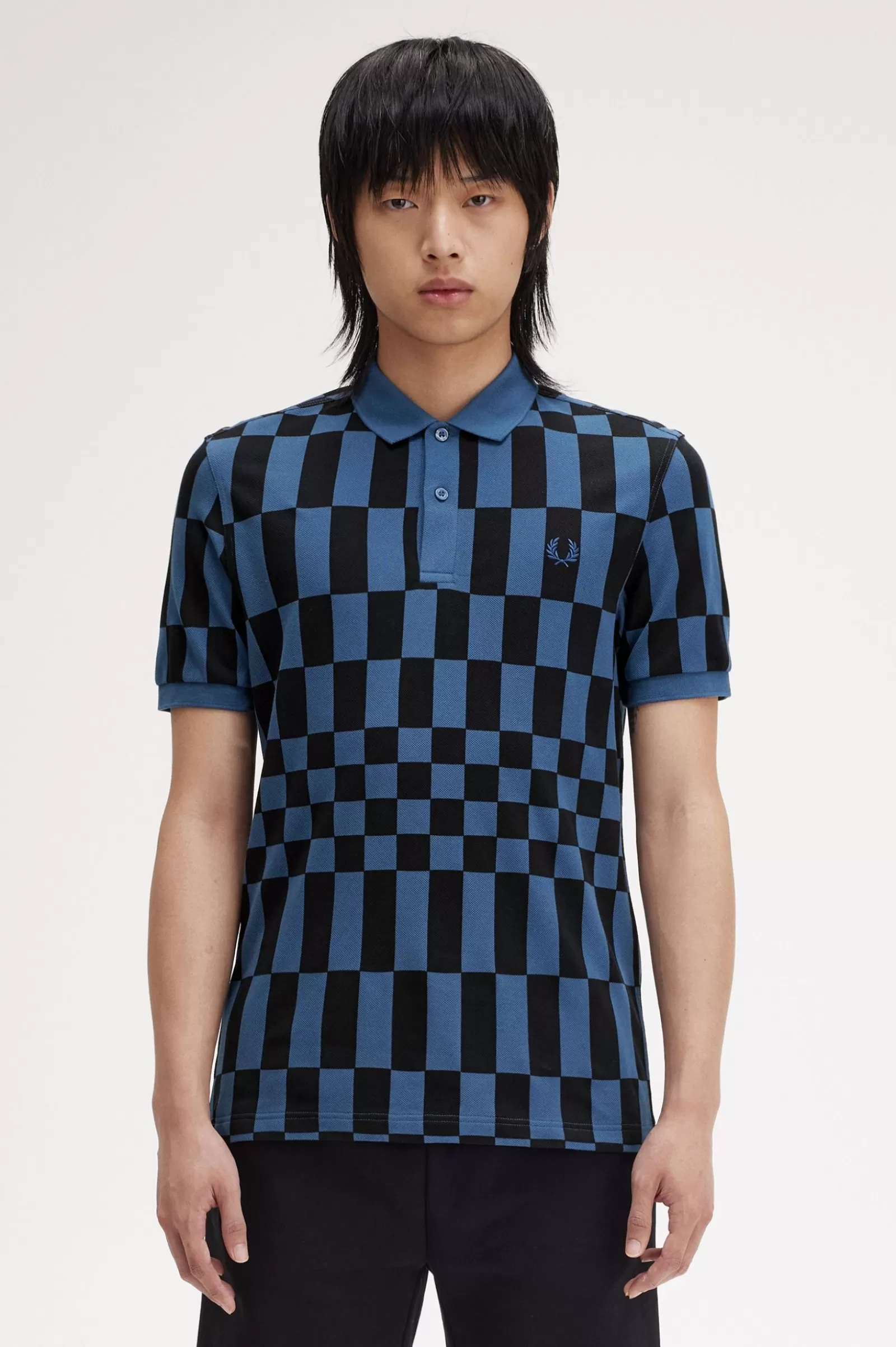 MULHER Fred Perry Polo Com Estampado De Xadrez