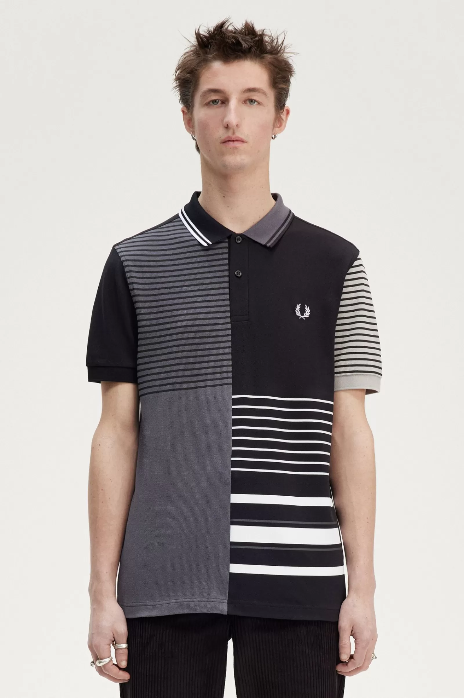 MULHER Fred Perry Polo Patchwork