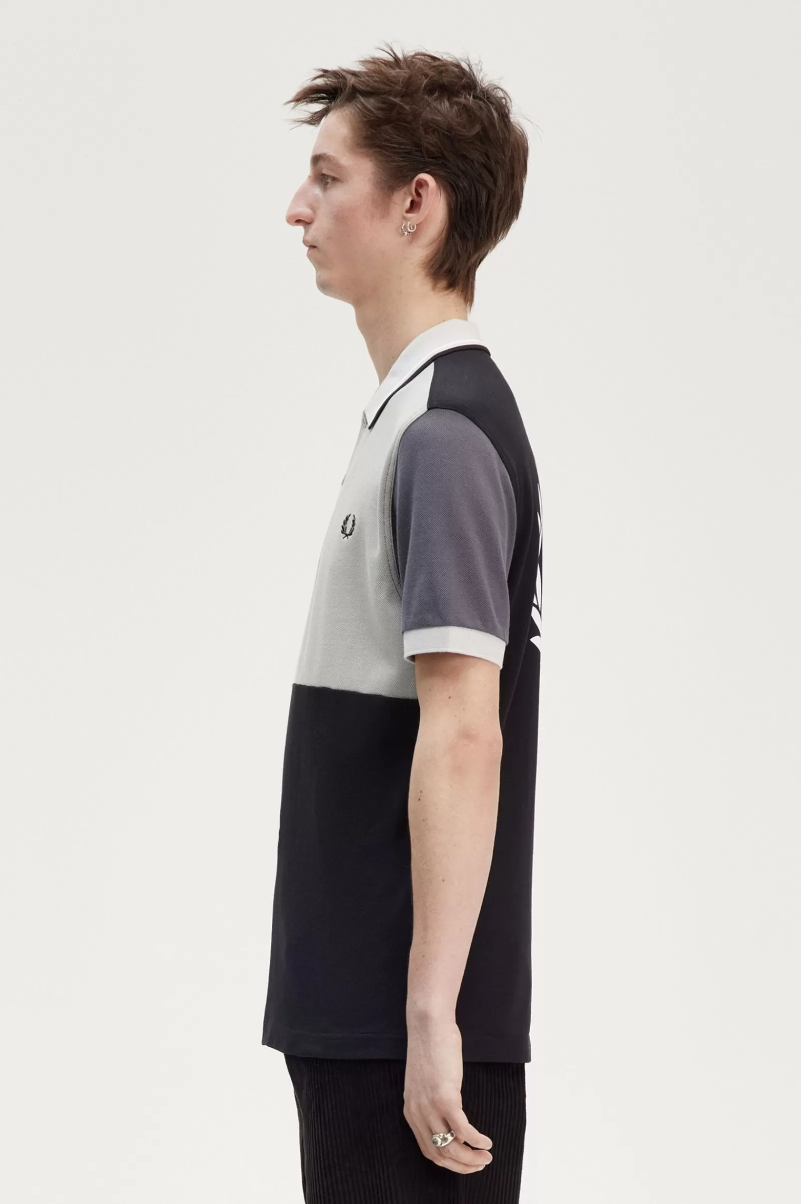 MULHER Fred Perry Polo Patchwork