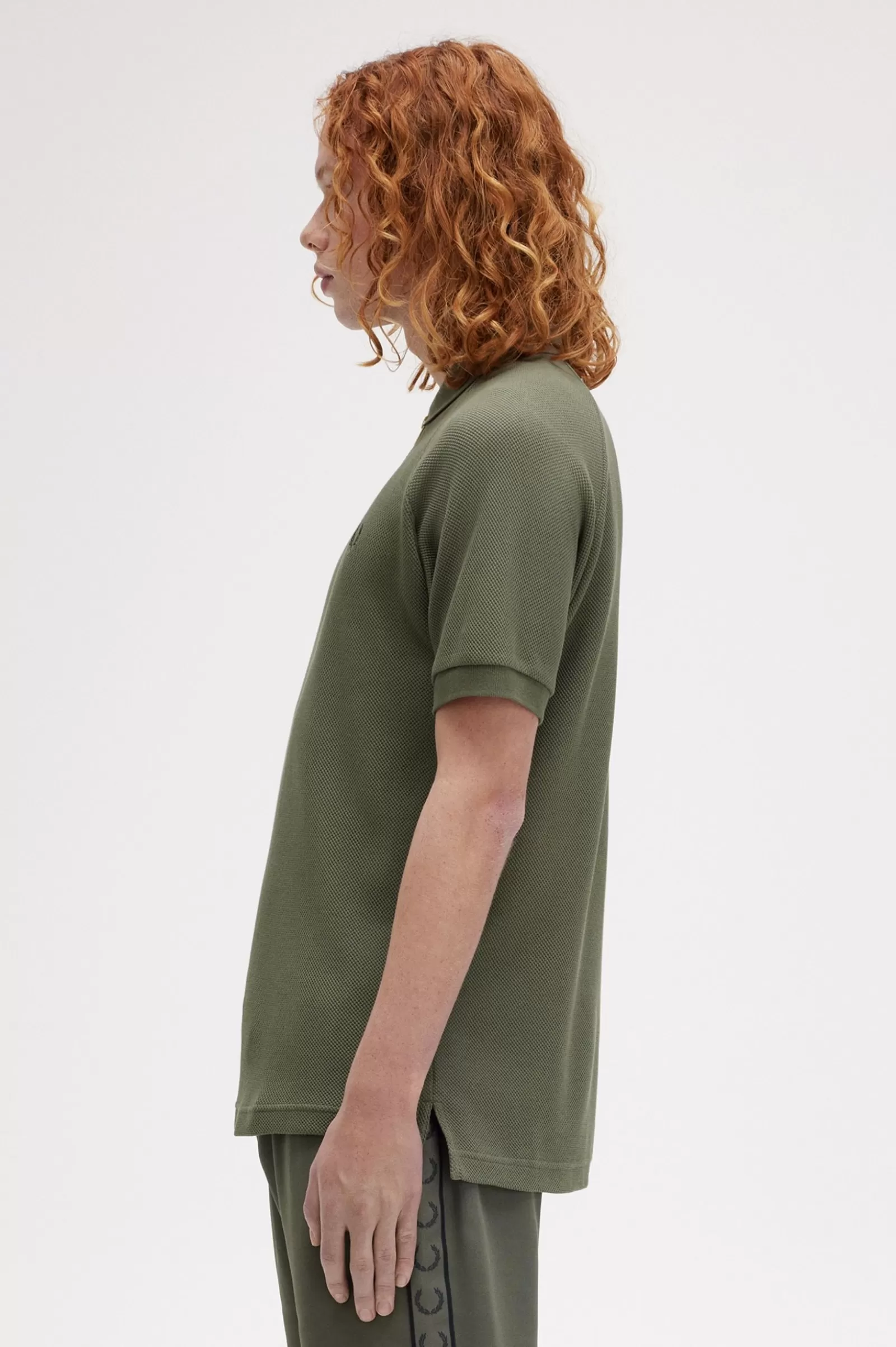 MULHER Fred Perry Polo Texturado Com Fecho De Correr Na Gola