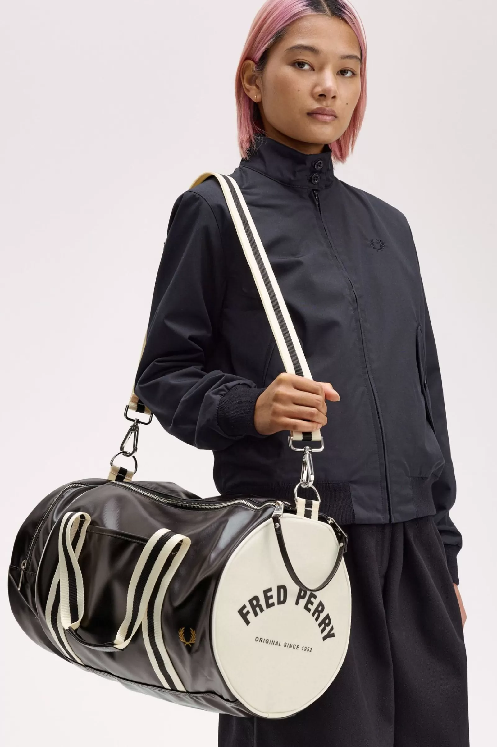 MULHER Fred Perry Saco Cilíndrico Clássico