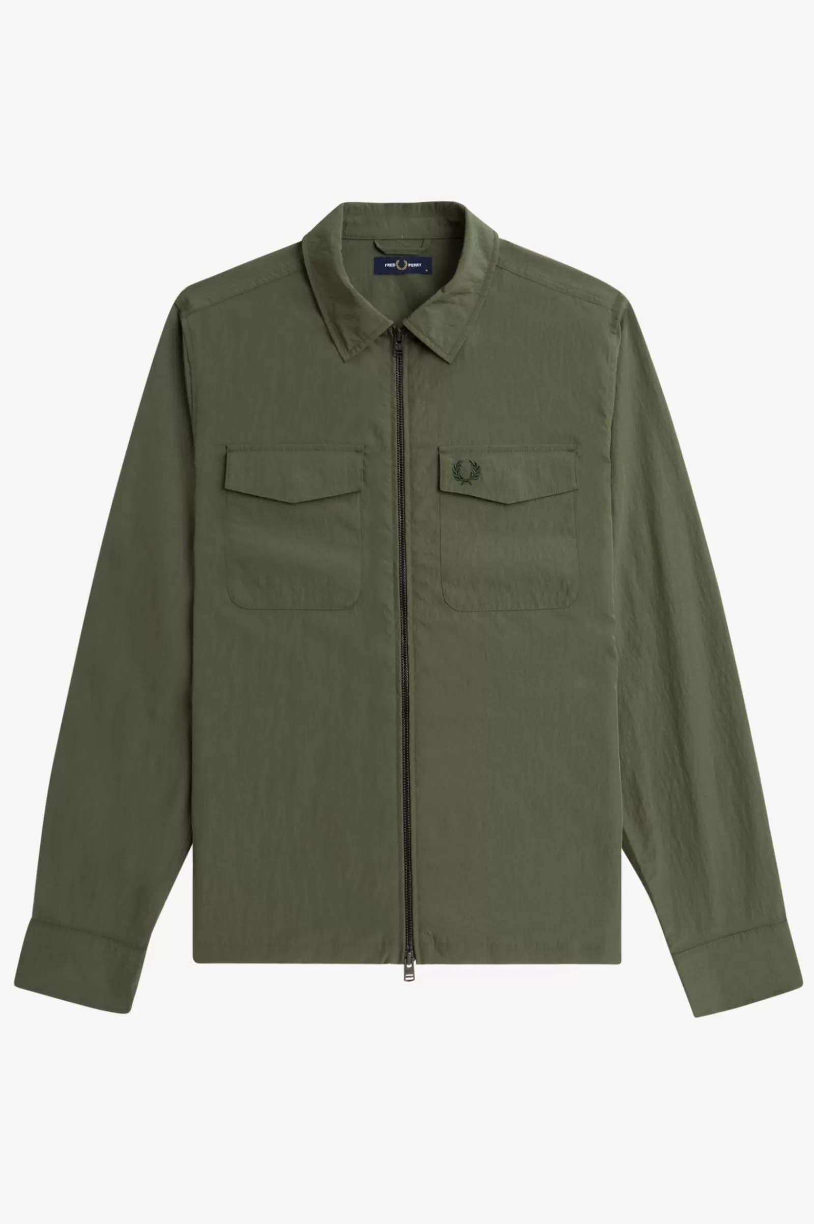 MULHER Fred Perry Sobrecamisa Com Fecho De Correr Integral Texturada