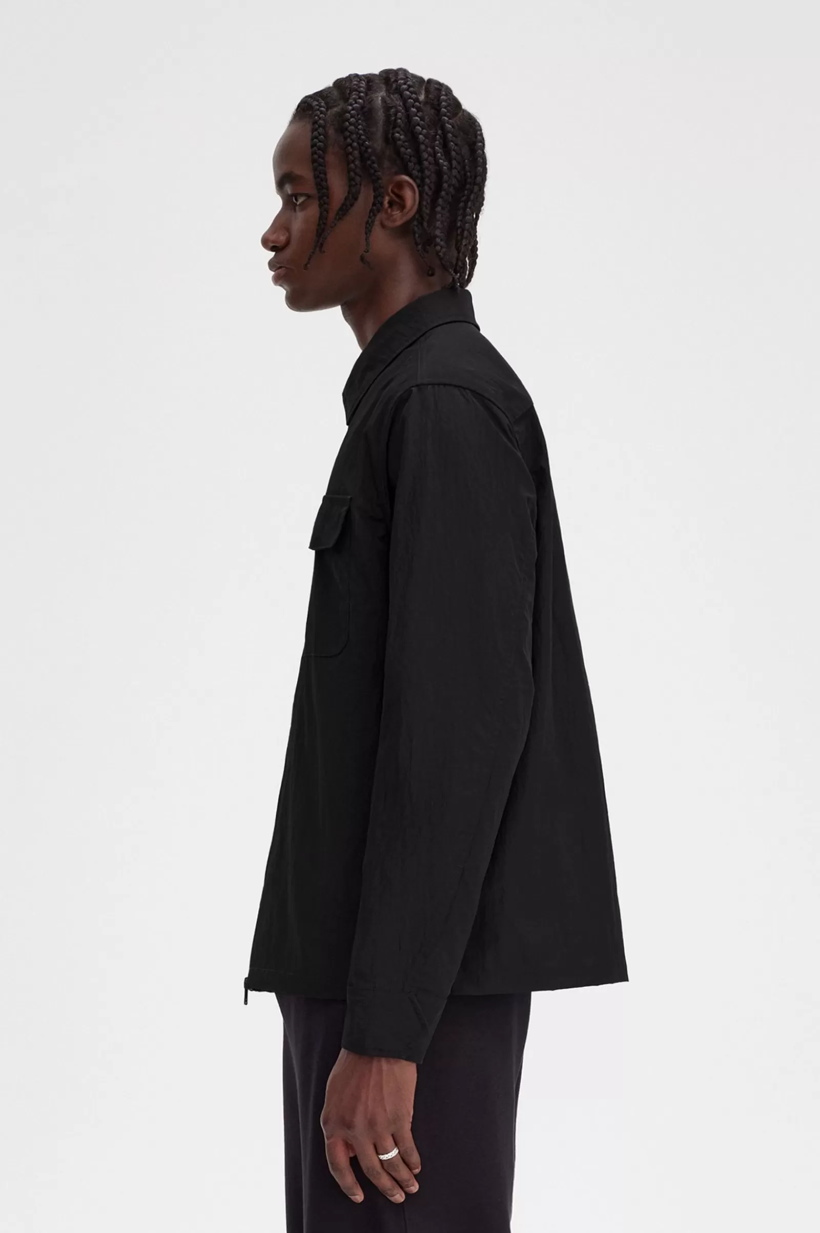 MULHER Fred Perry Sobrecamisa Com Fecho De Correr Integral Texturada