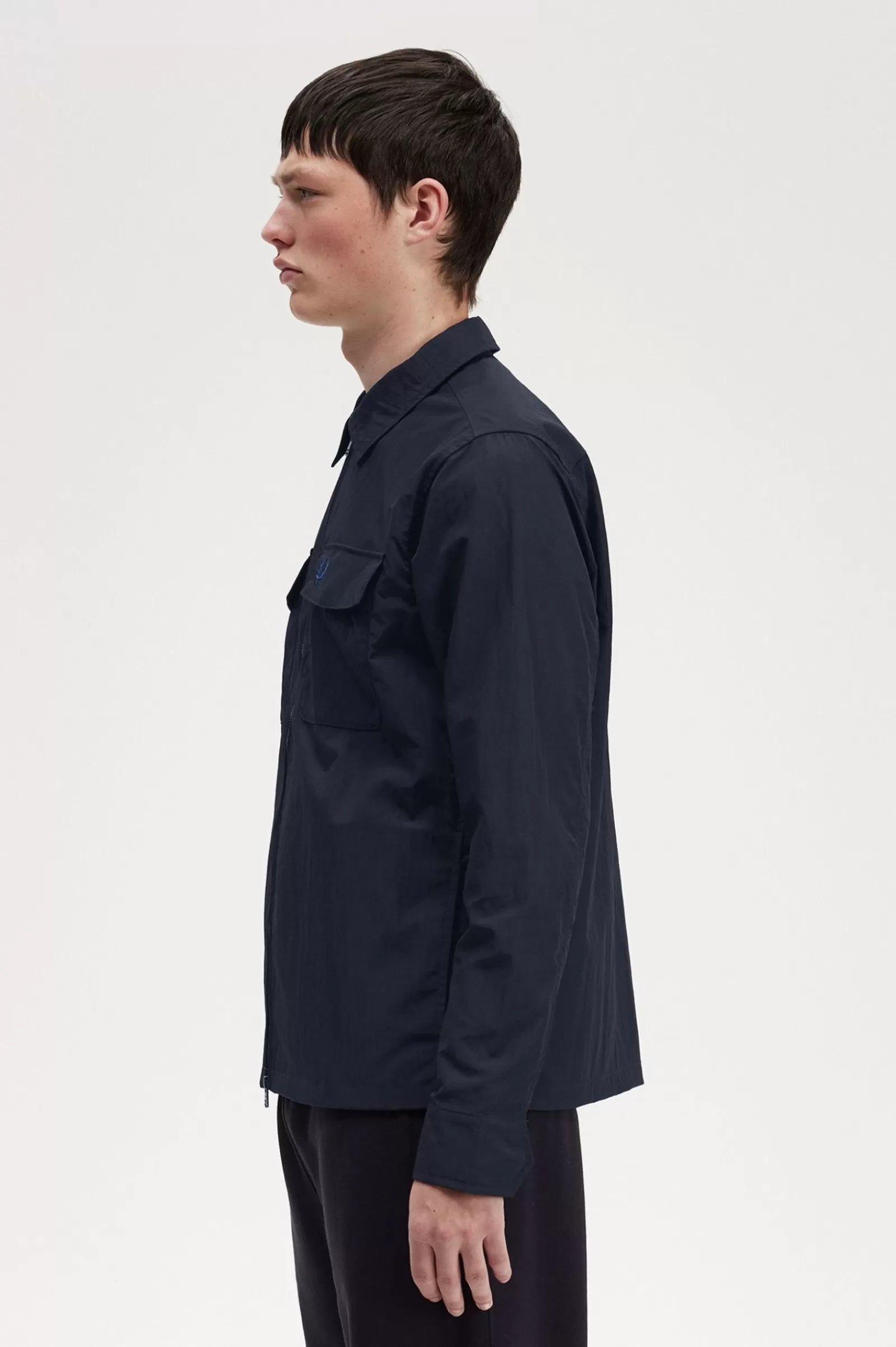 MULHER Fred Perry Sobrecamisa Com Fecho De Correr Integral Texturada
