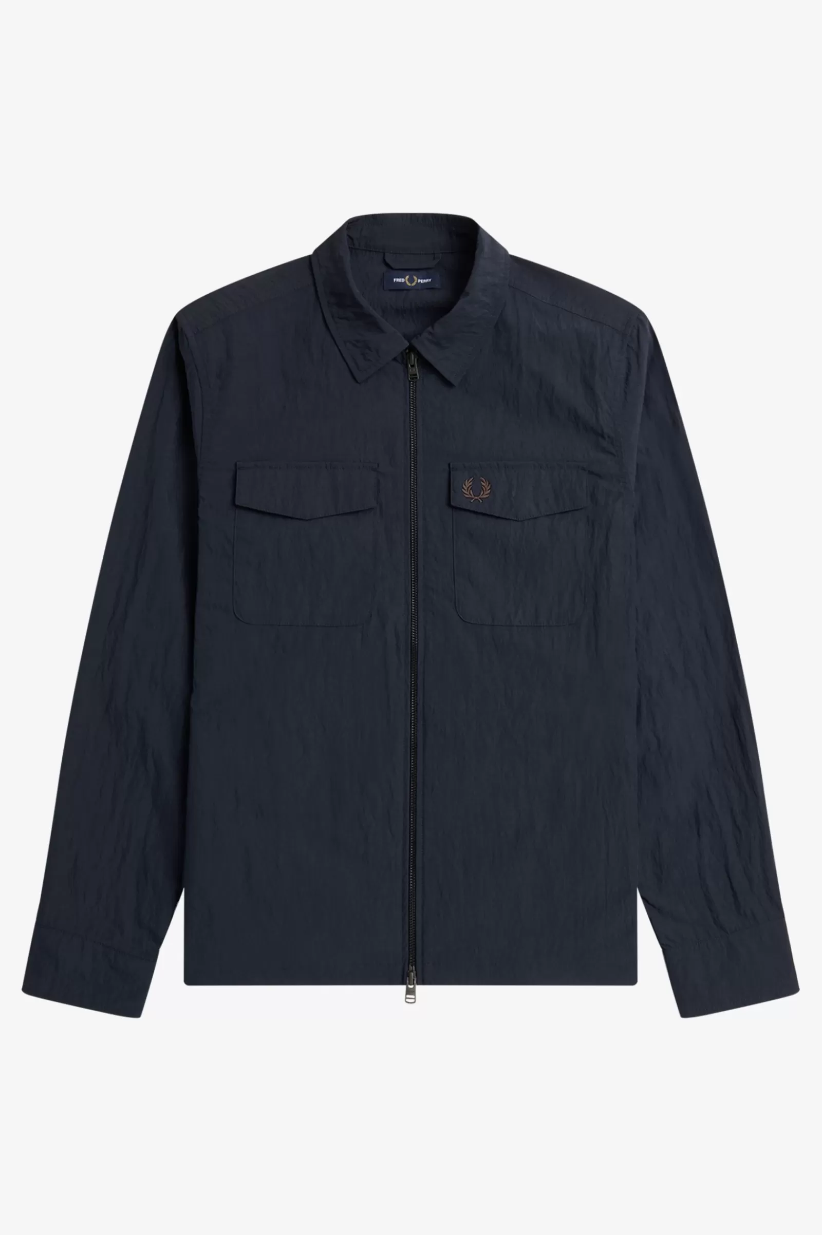 MULHER Fred Perry Sobrecamisa Com Fecho De Correr Integral Texturada