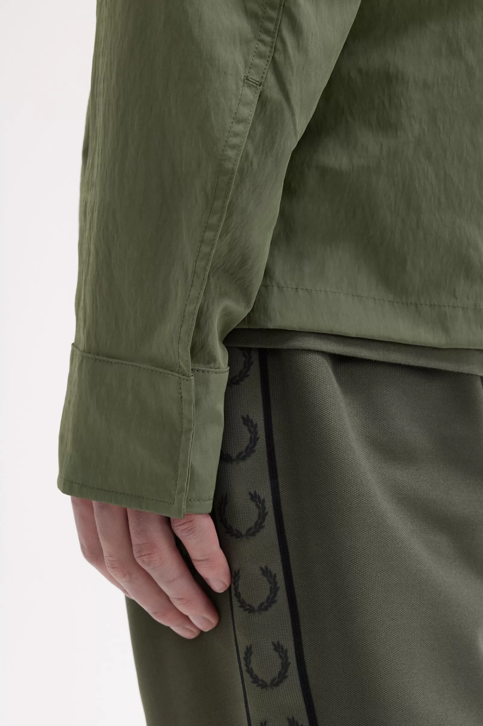 MULHER Fred Perry Sobrecamisa Com Fecho De Correr Integral Texturada