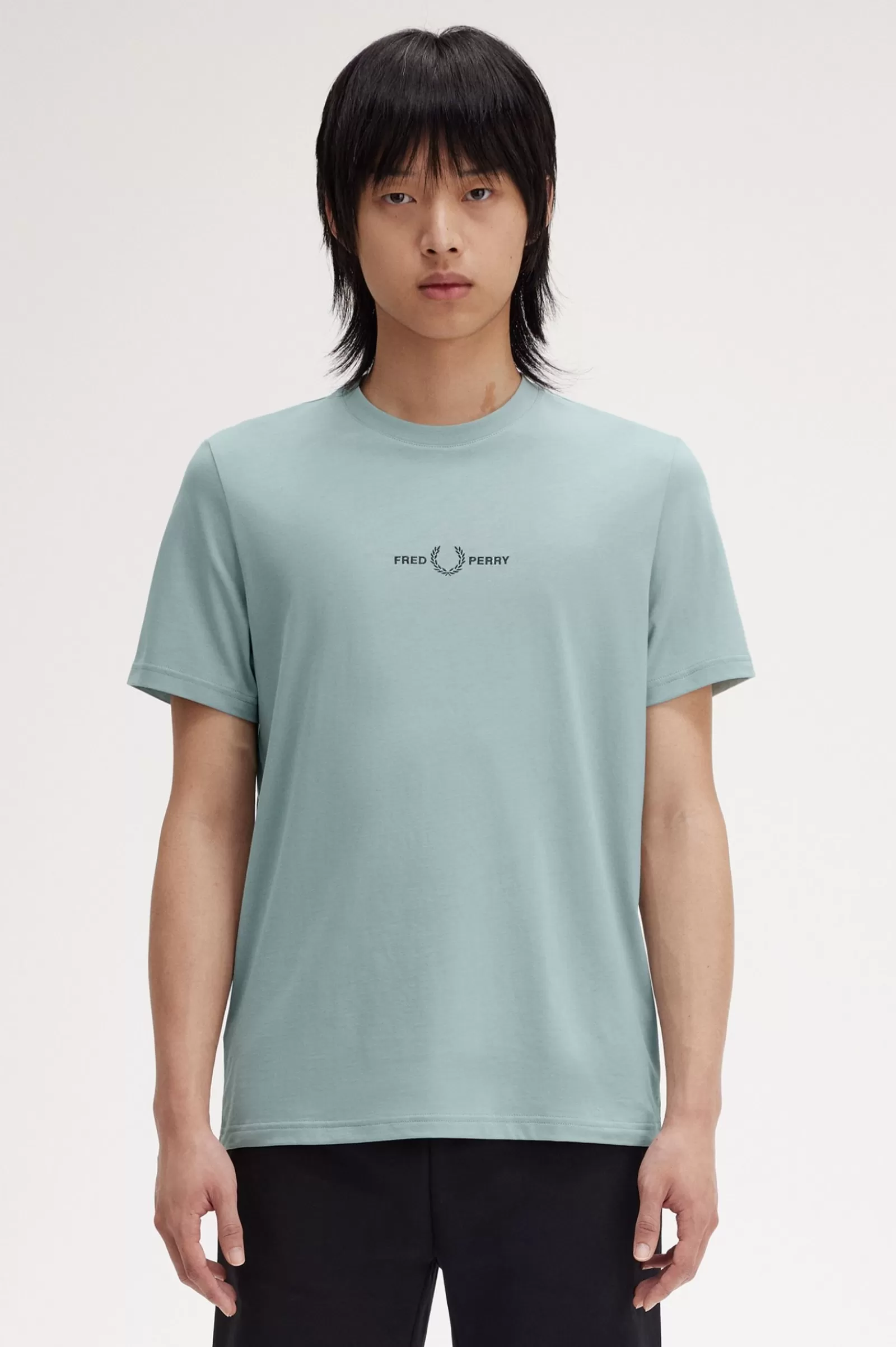 MULHER Fred Perry T-shirt Bordada