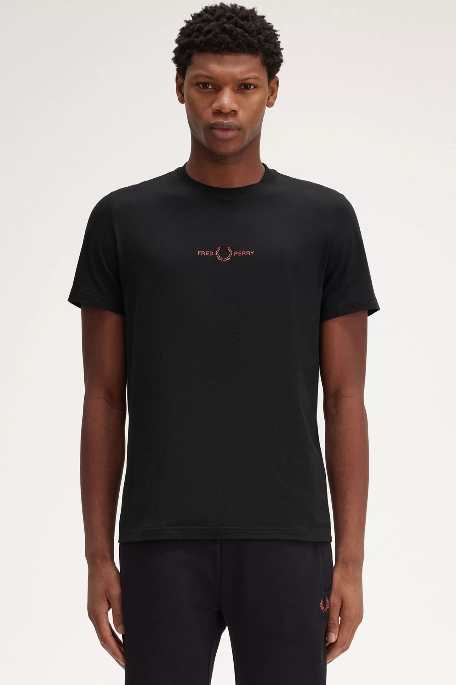 MULHER Fred Perry T-shirt Bordada