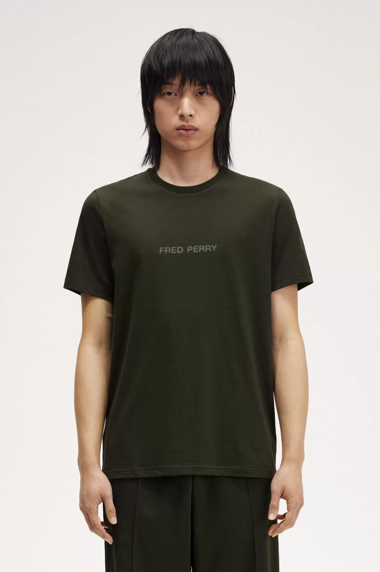 MULHER Fred Perry T-shirt Com Símbolo Duplo Da Marca